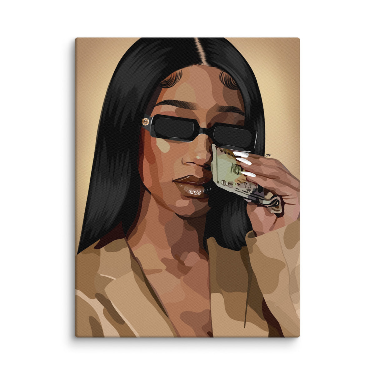 “Money Tears” Canvas