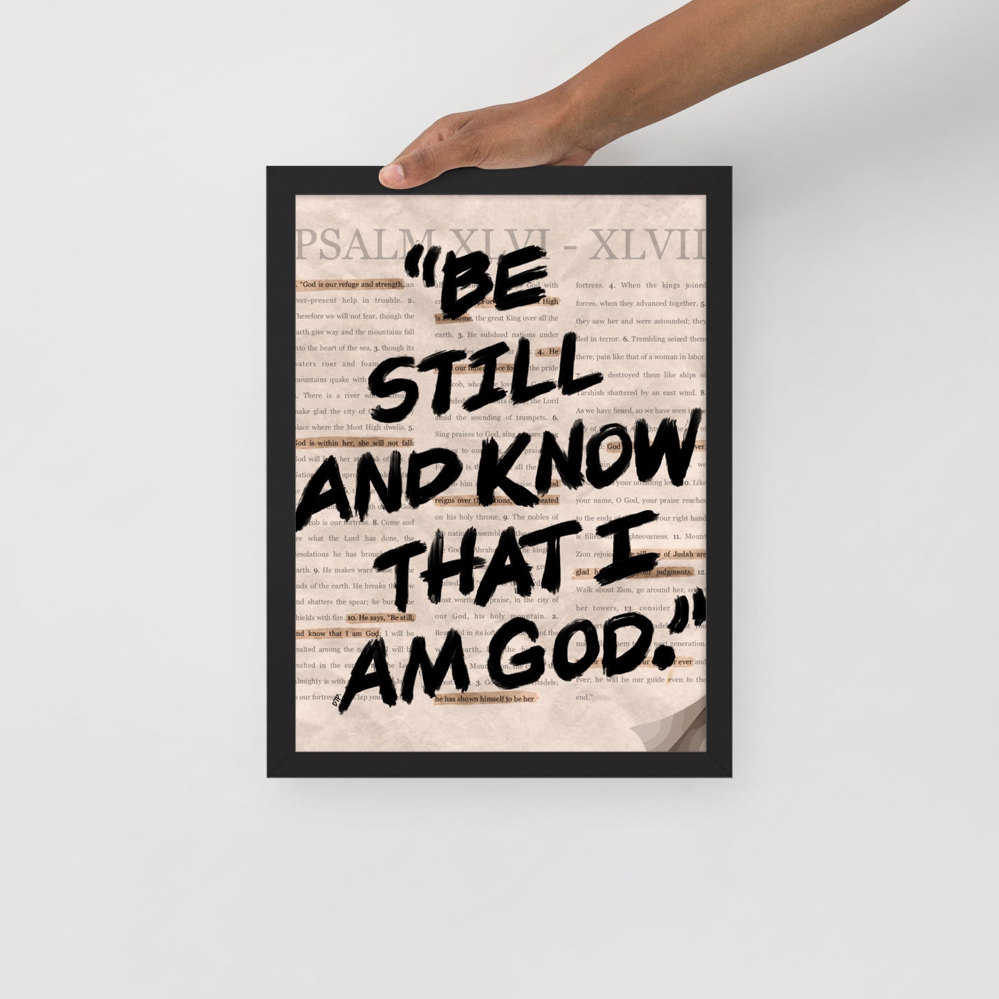 “Psalms 46” Framed Print