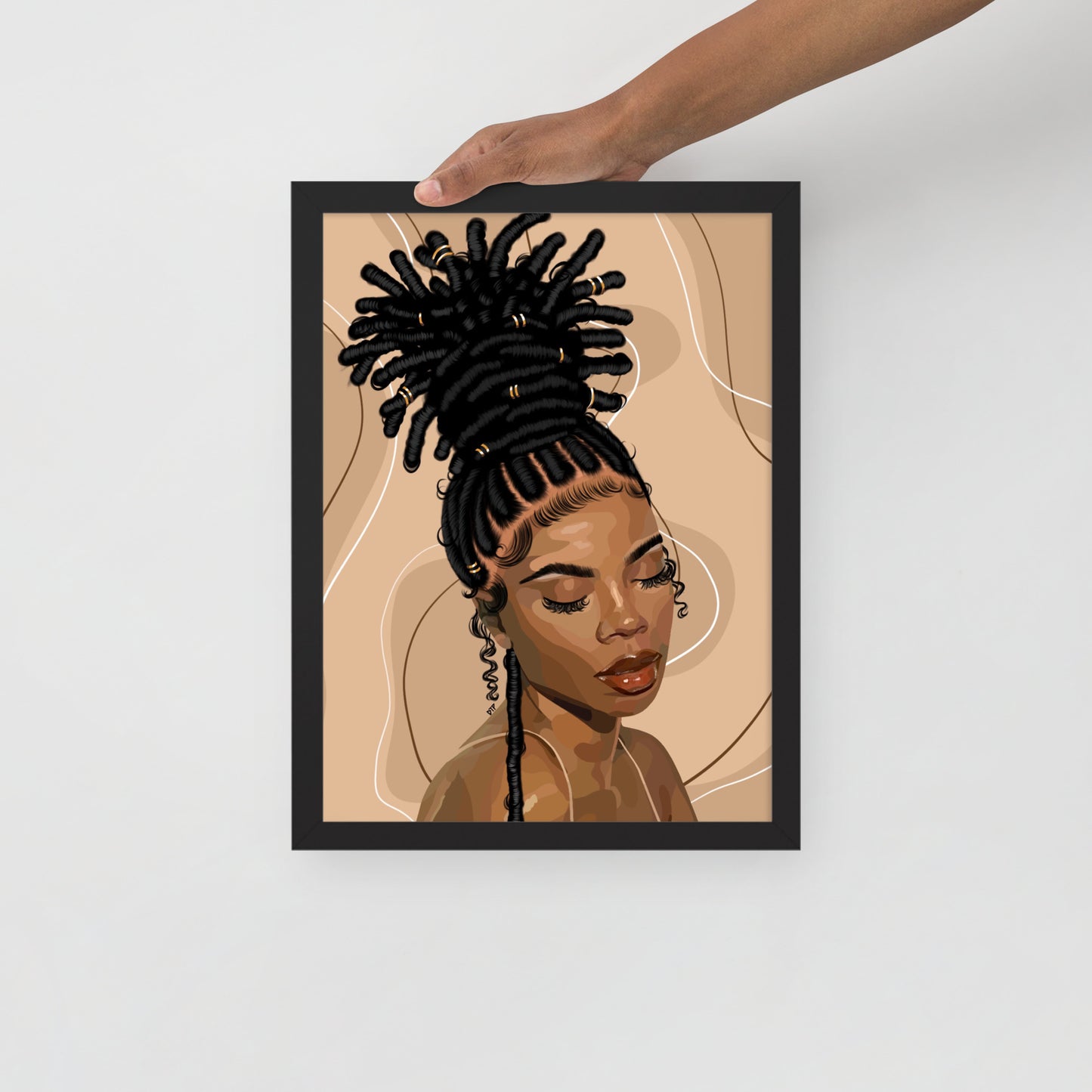 “Loc’d” Framed Print