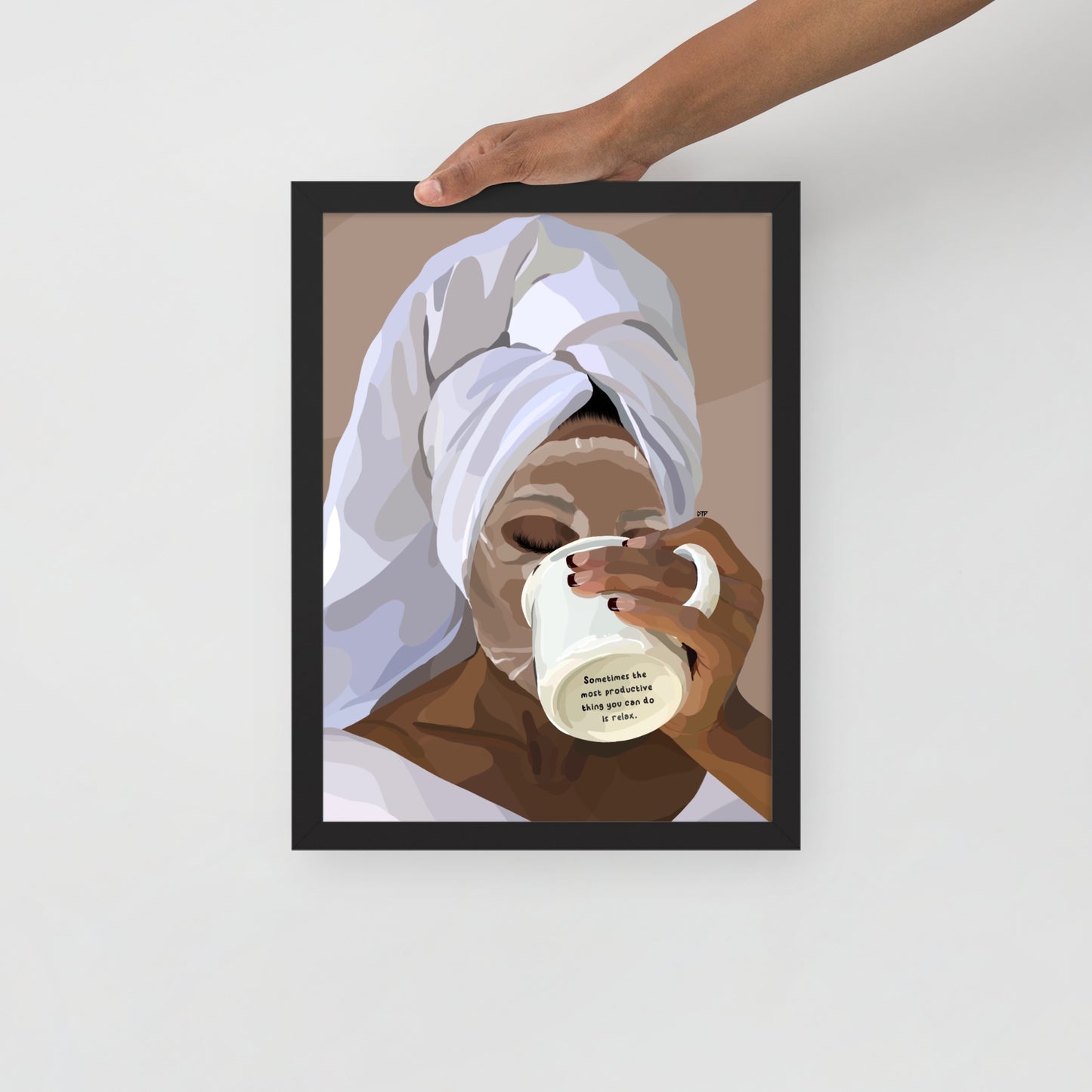 “Please Relax” Framed Print