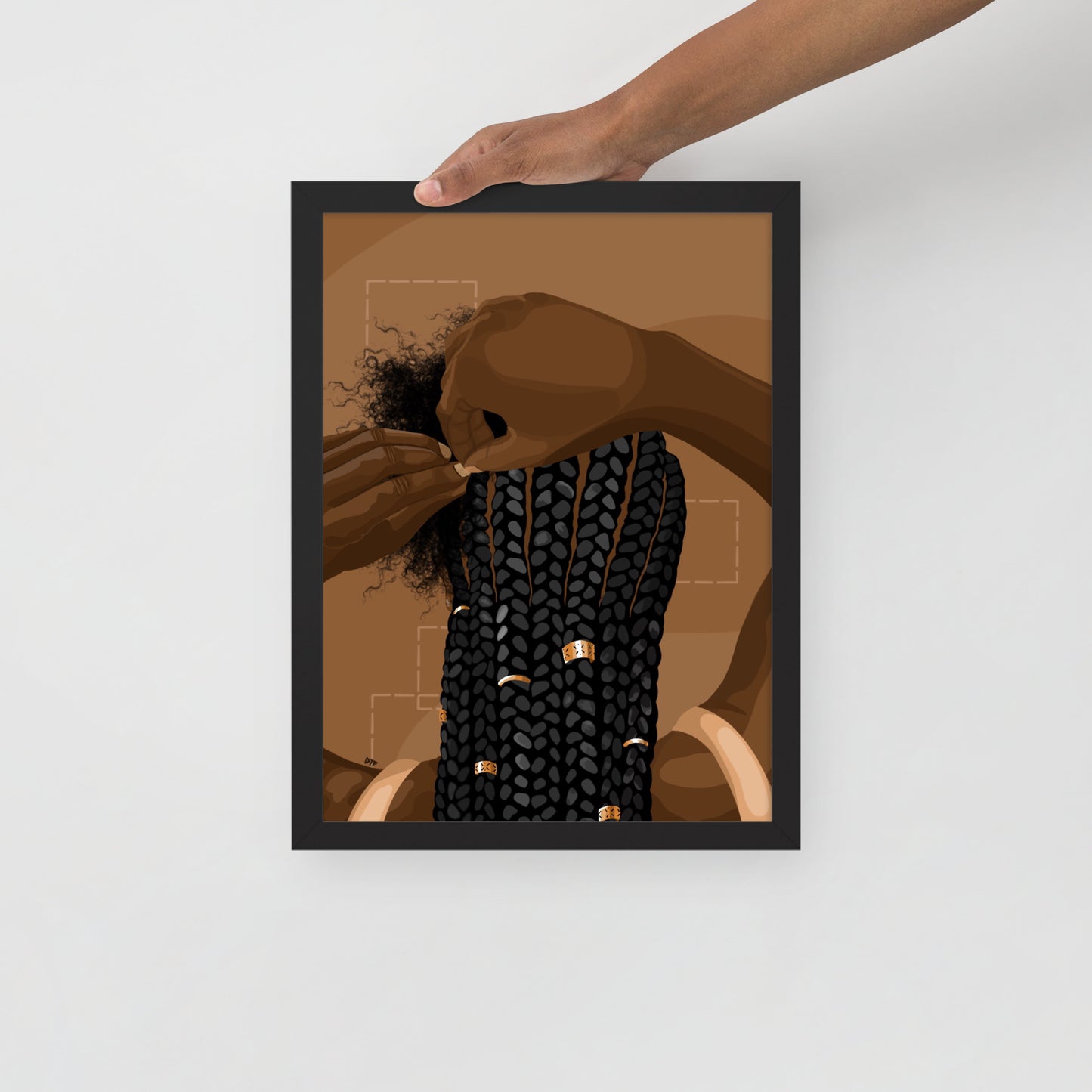 “Category is Hair” Framed Print
