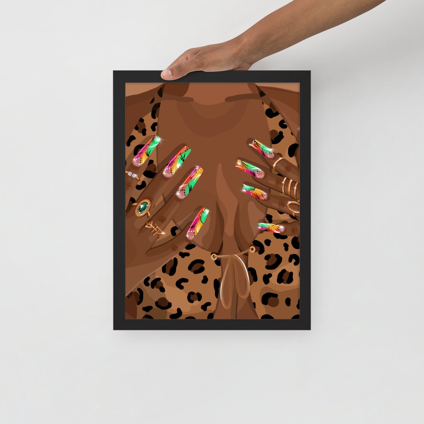 “Nailz” Framed Print