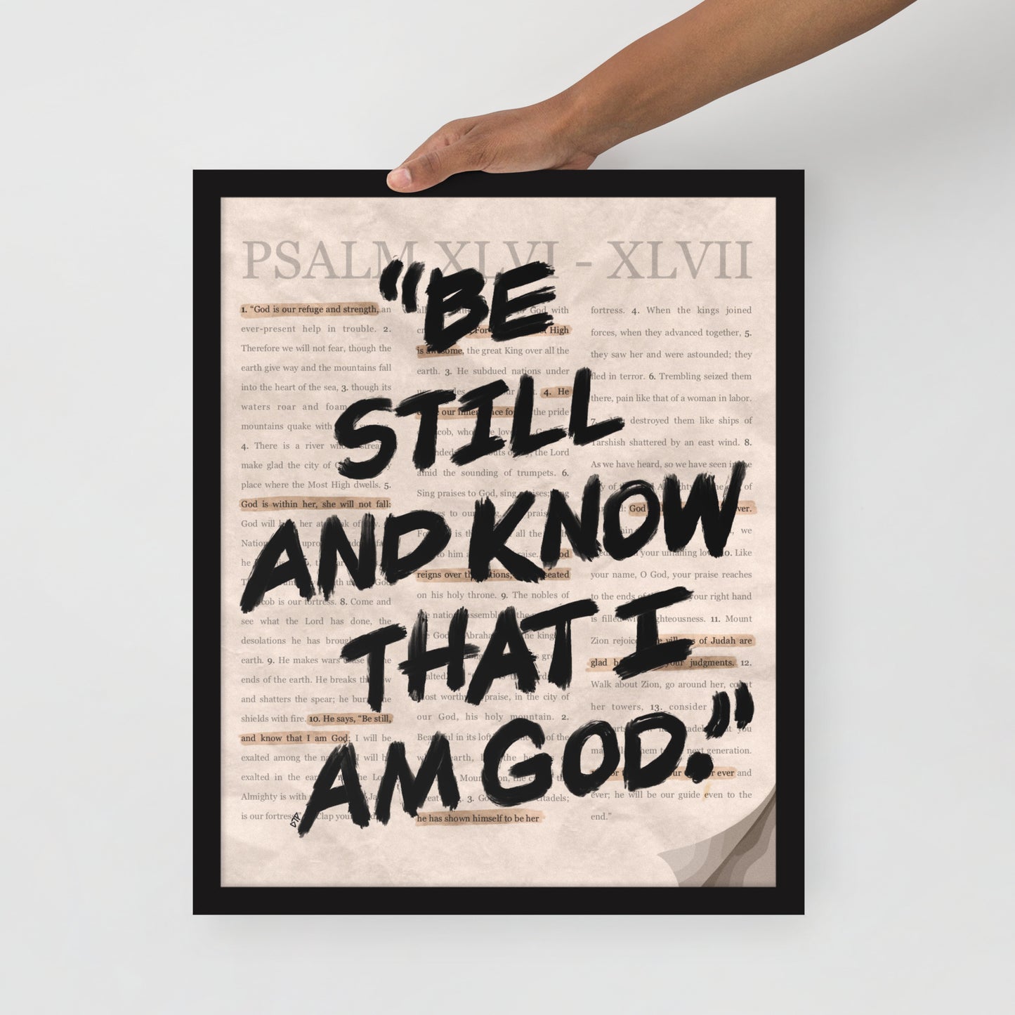 “Psalms 46” Framed Print
