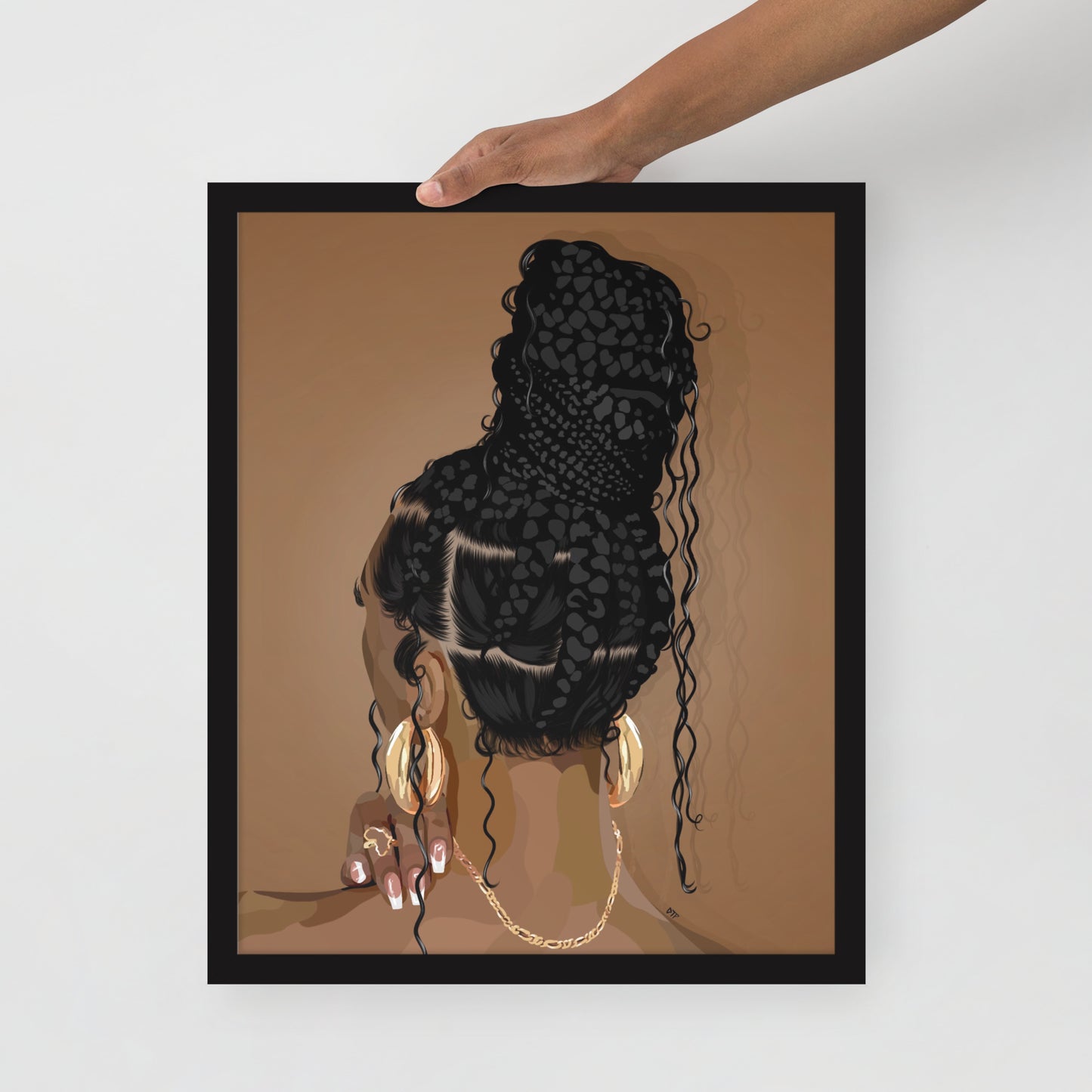 “Boho Braids” Framed Print