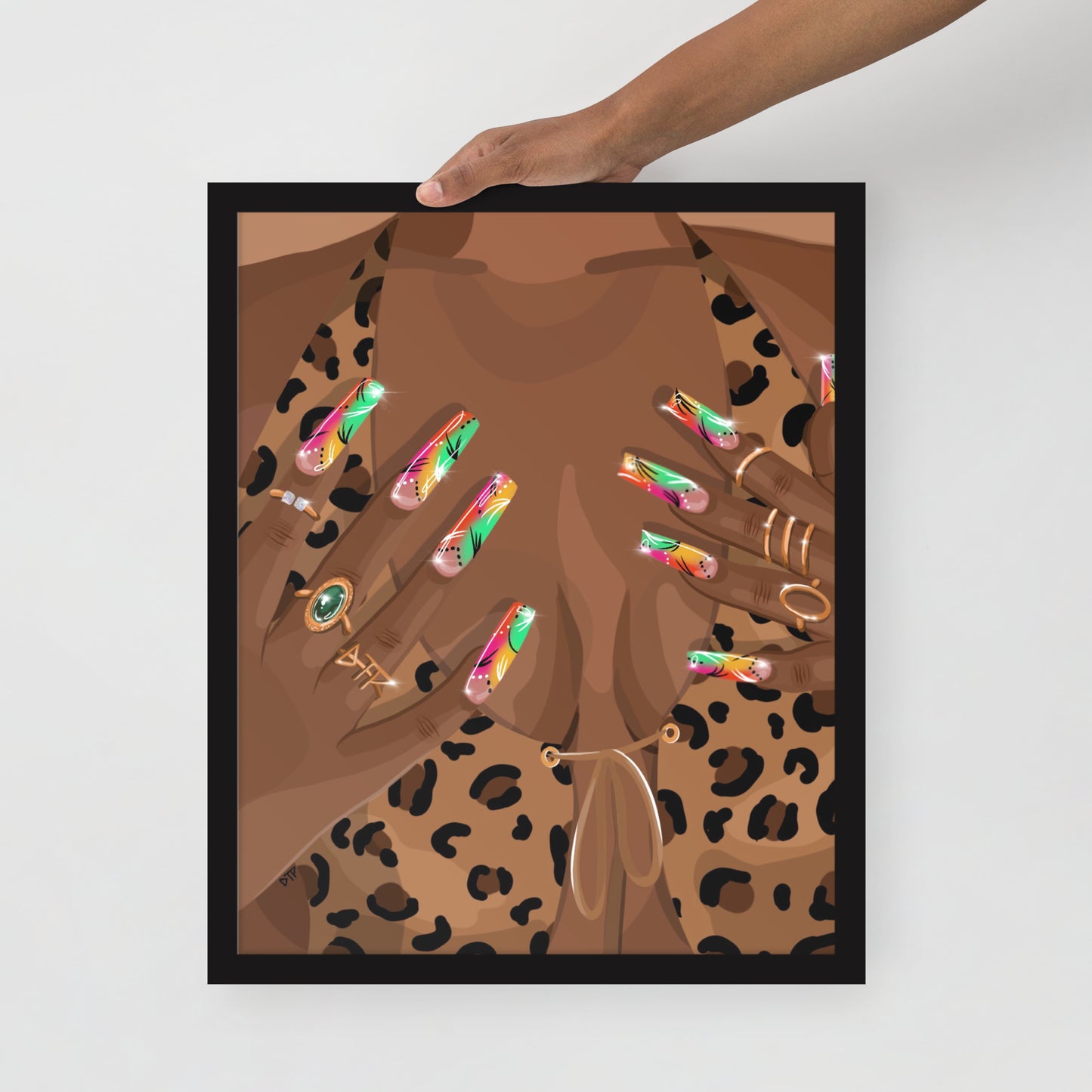 “Nailz” Framed Print
