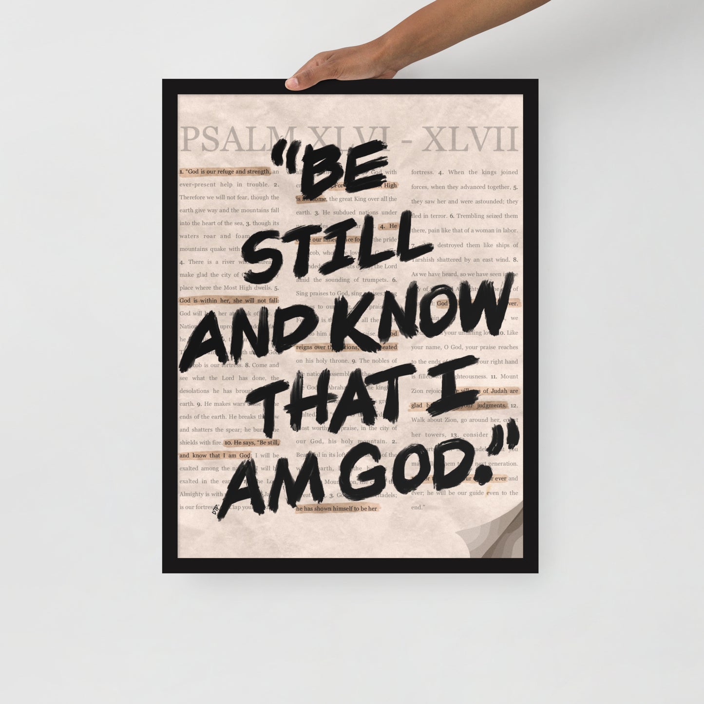 “Psalms 46” Framed Print