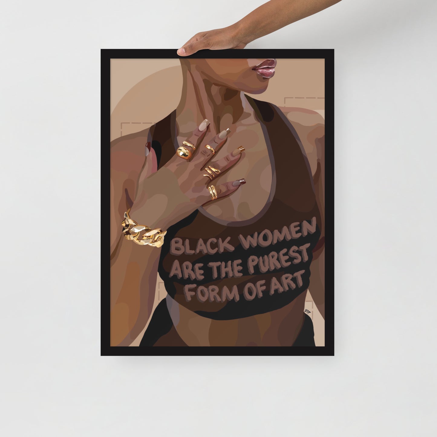 “Women Are Art” Framed print