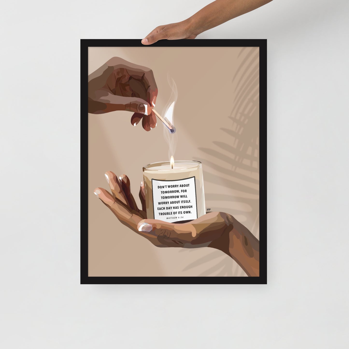 “Don’t Worry” Framed Print