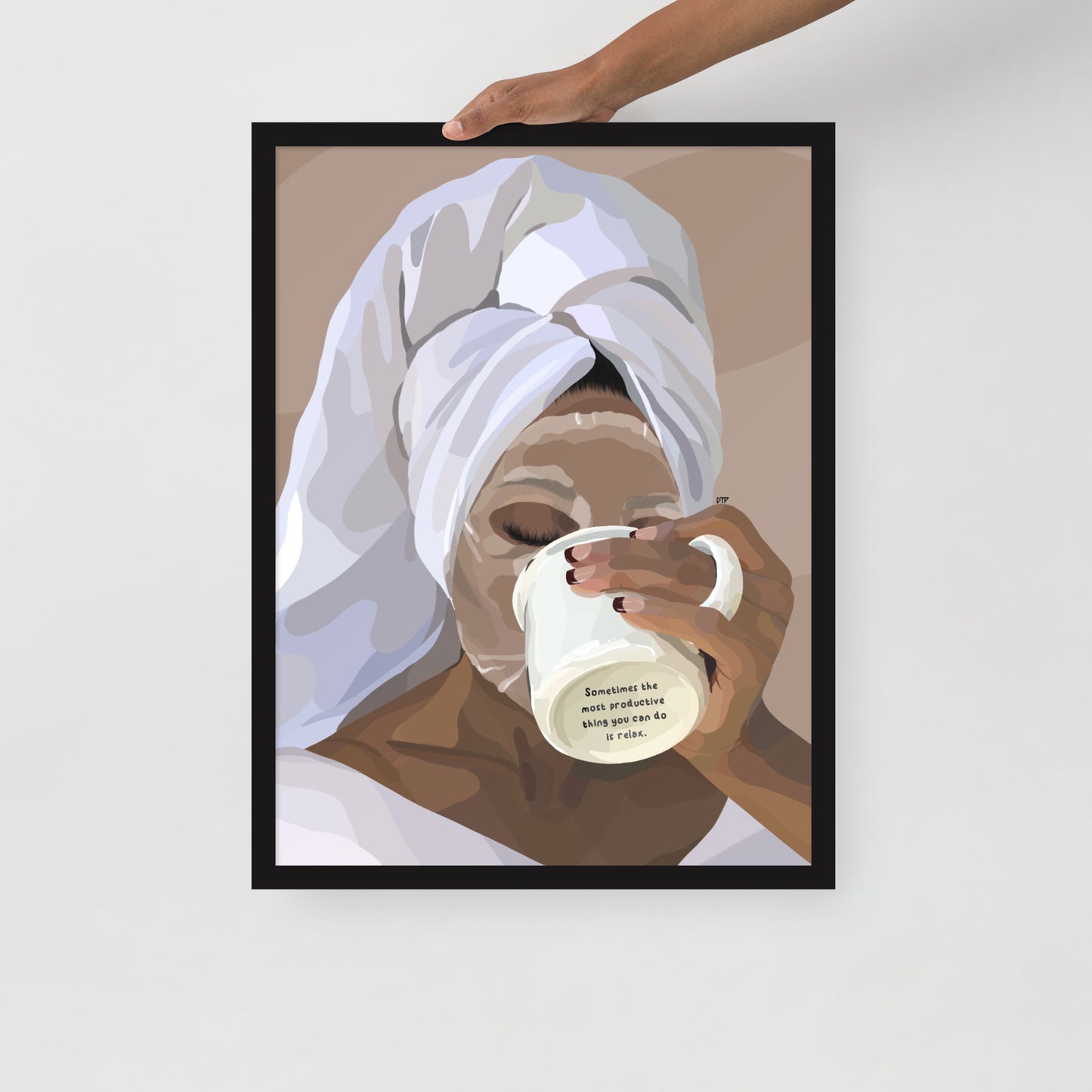 “Please Relax” Framed Print