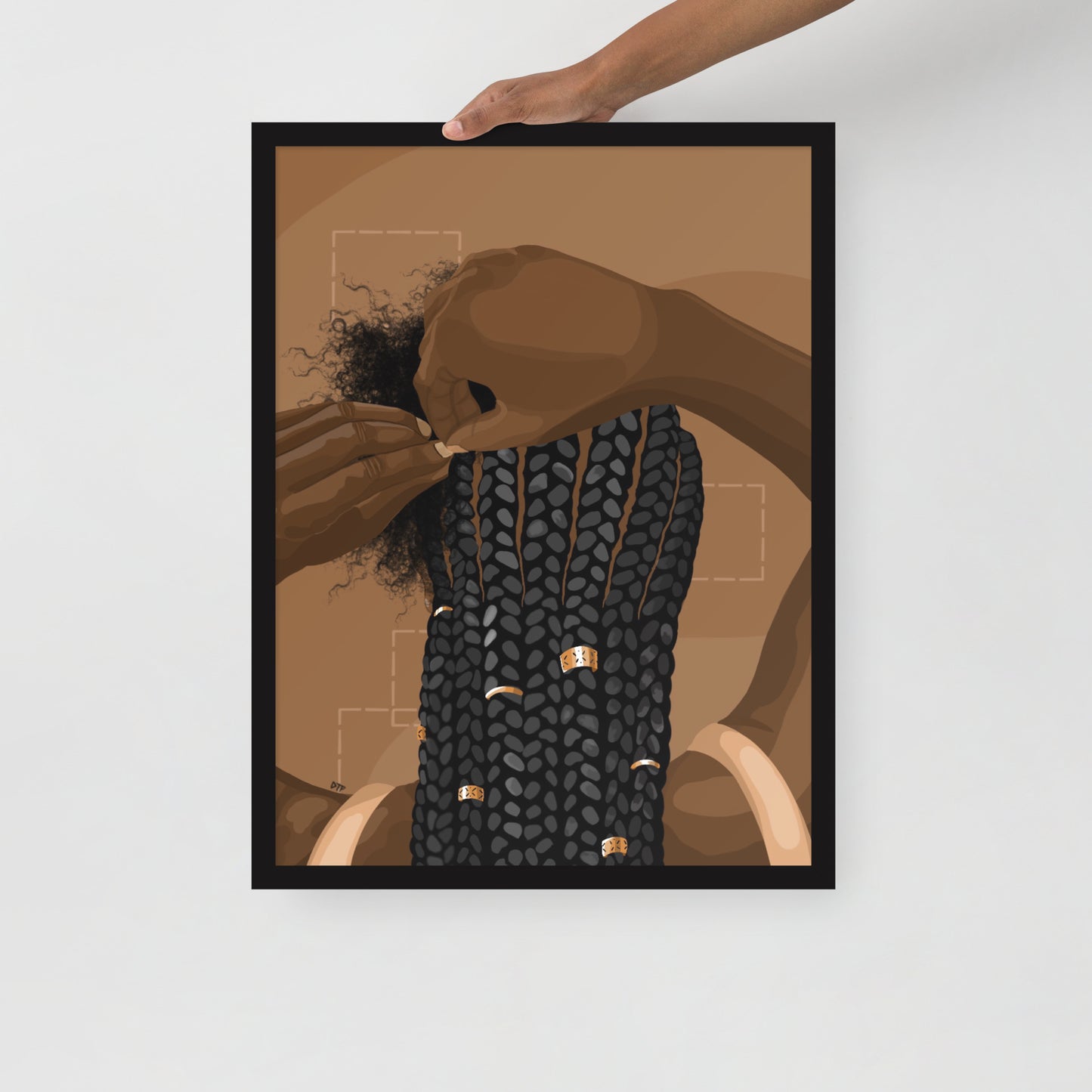 “Category is Hair” Framed Print