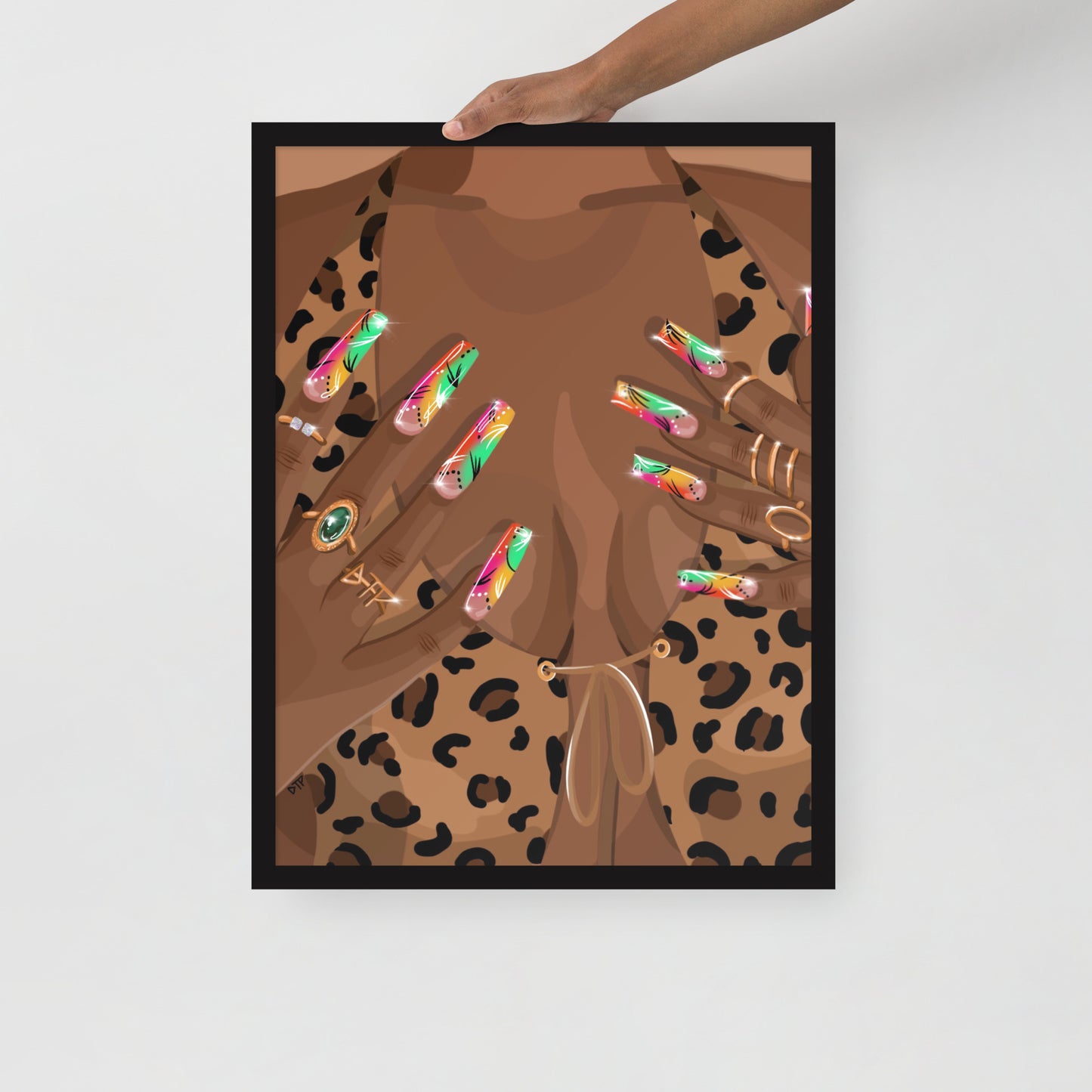 “Nailz” Framed Print