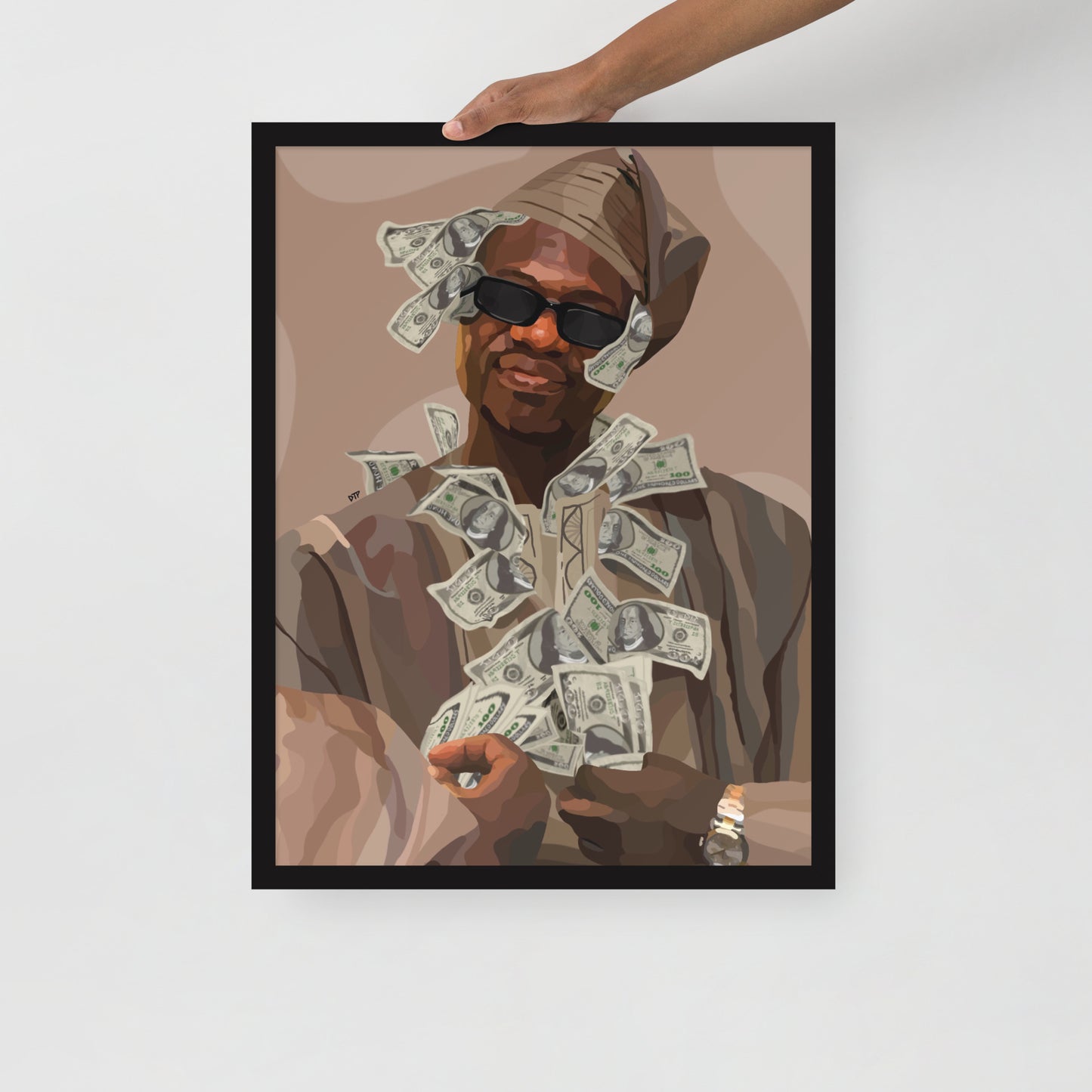 ”Mr Money” Framed print
