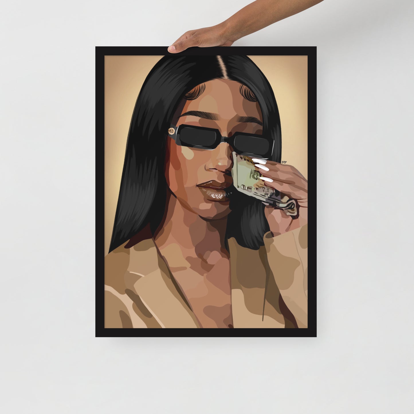 “Money Tears” Framed Print