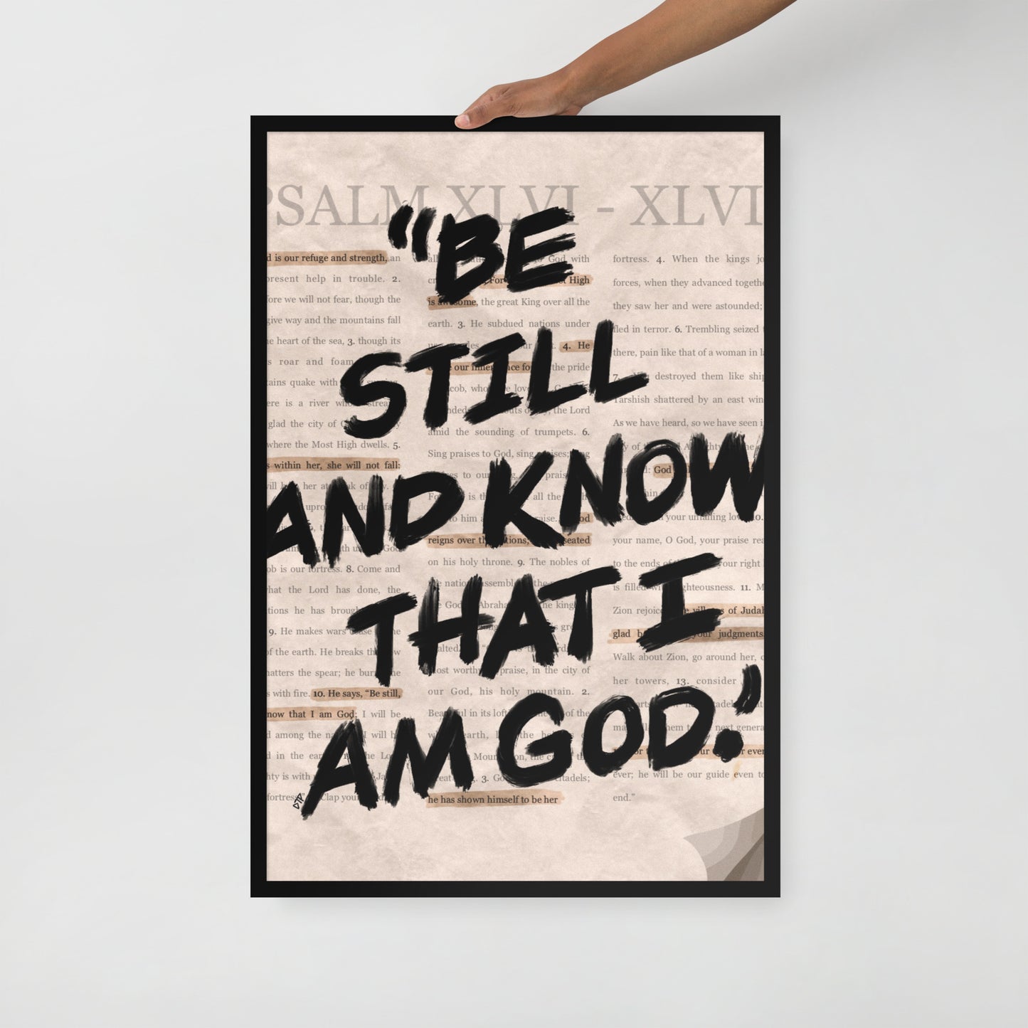 “Psalms 46” Framed Print