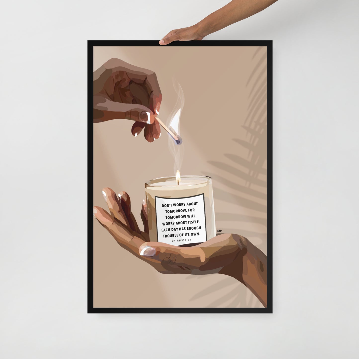 “Don’t Worry” Framed Print