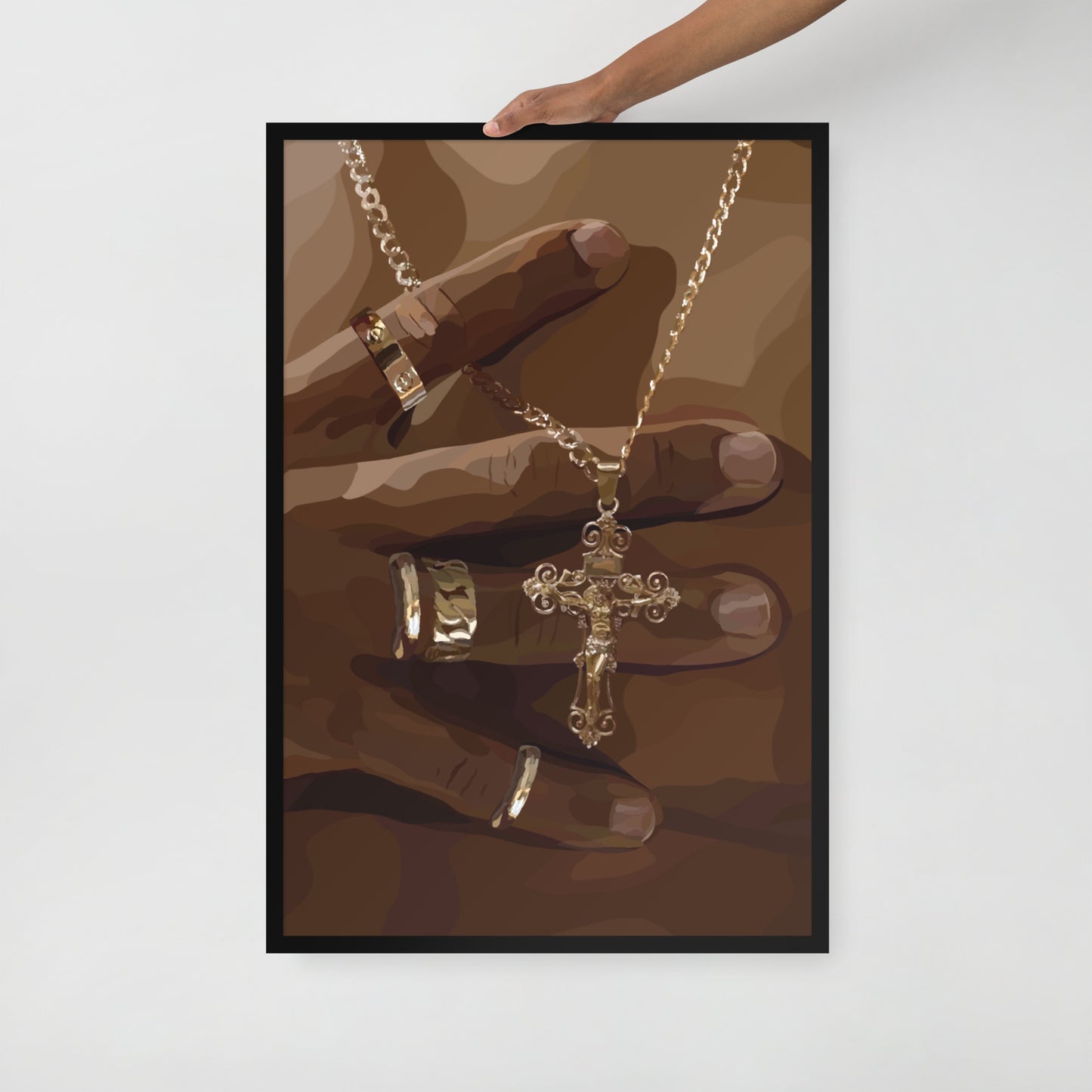 “Luke 9:23” Framed Print