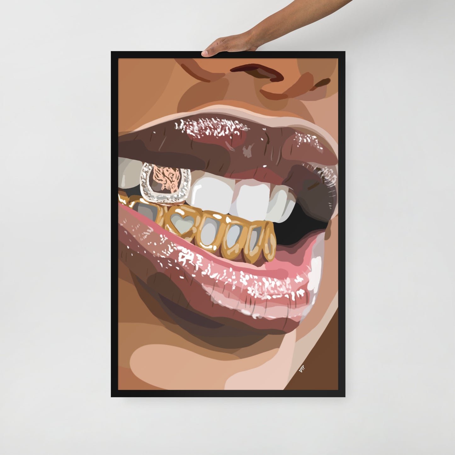 “Grillz II” Framed Print