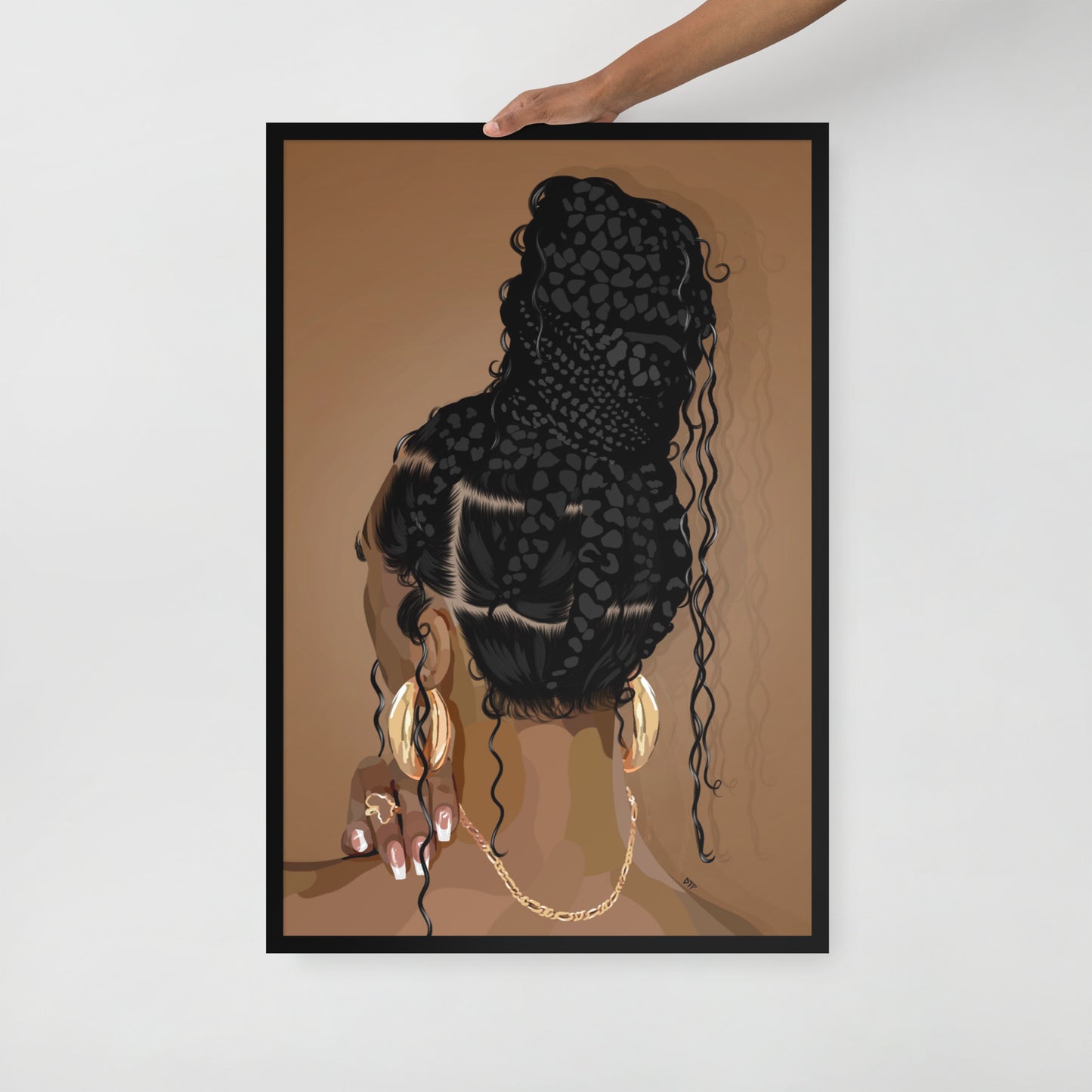 “Boho Braids” Framed Print