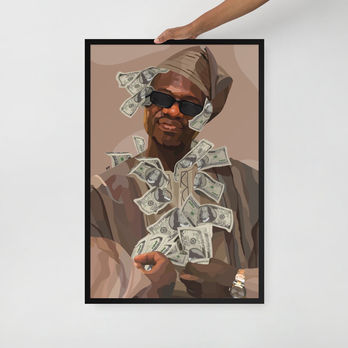 ”Mr Money” Framed print