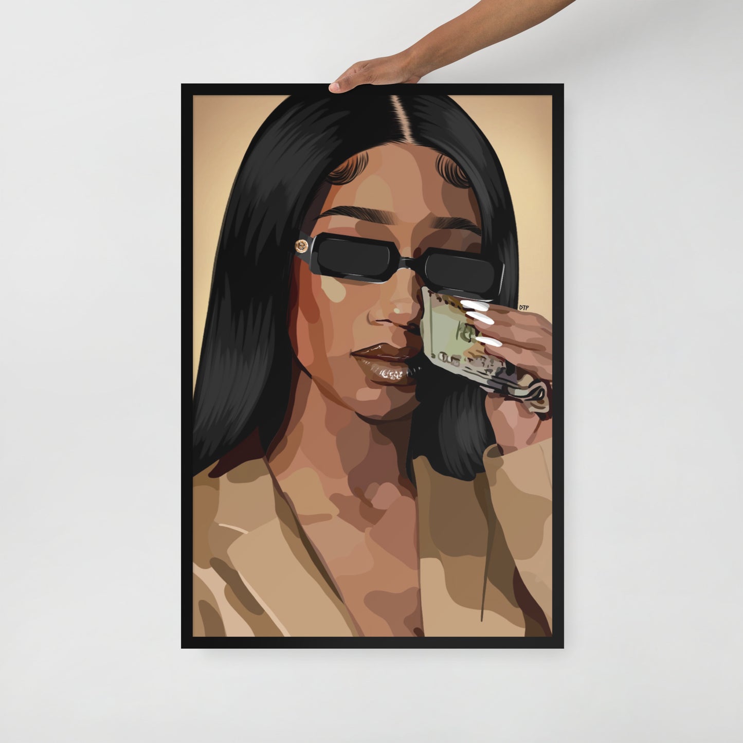 “Money Tears” Framed Print