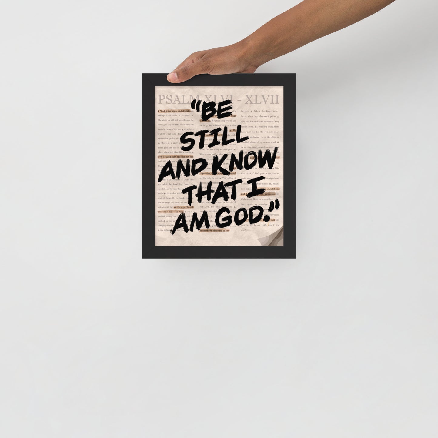 “Psalms 46” Framed Print