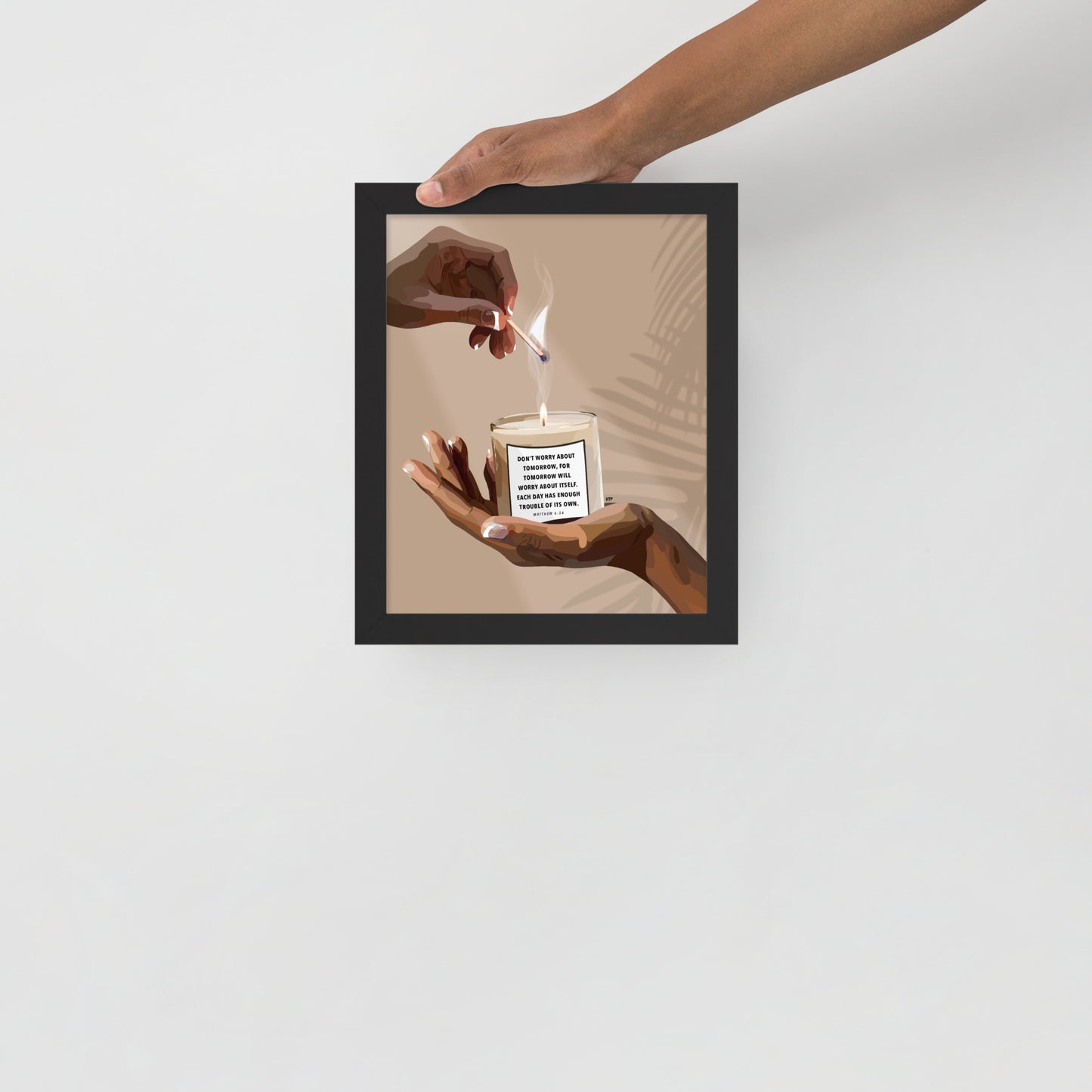 “Don’t Worry” Framed Print