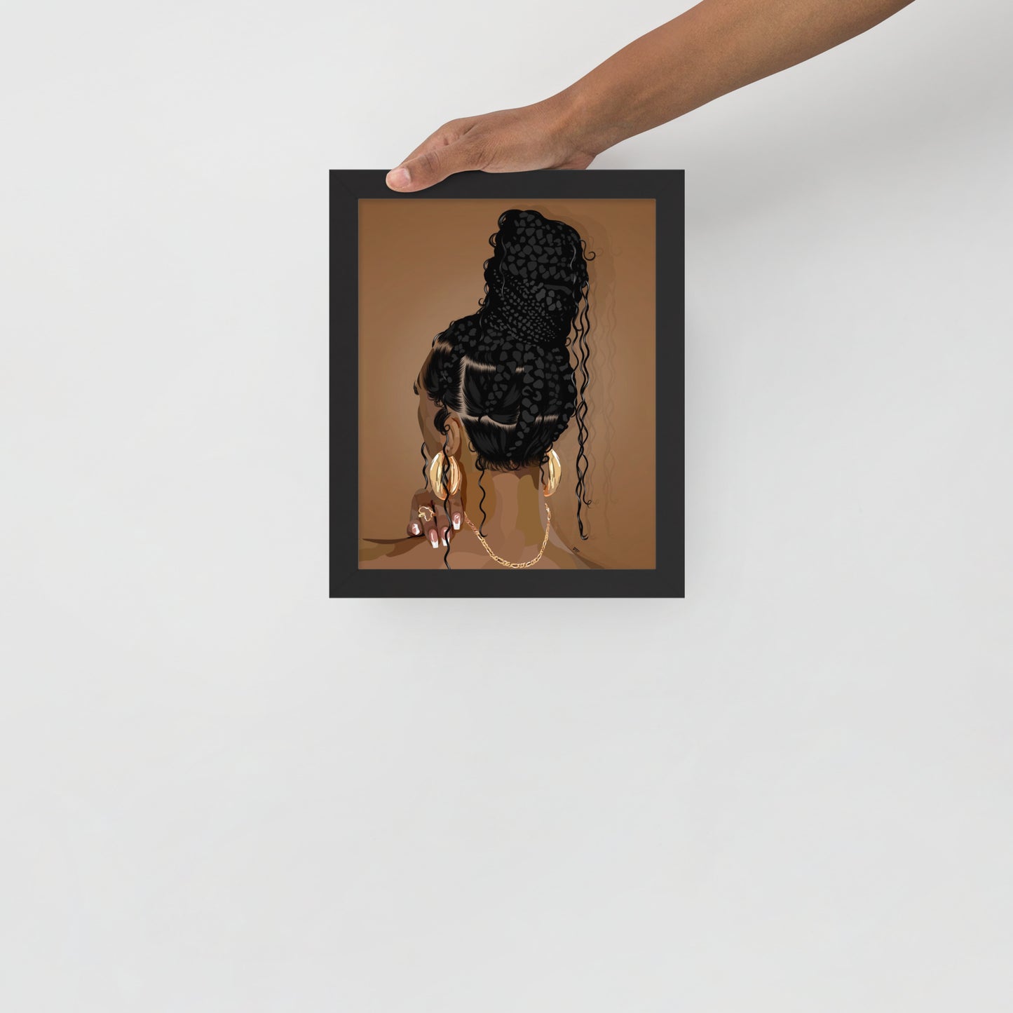 “Boho Braids” Framed Print