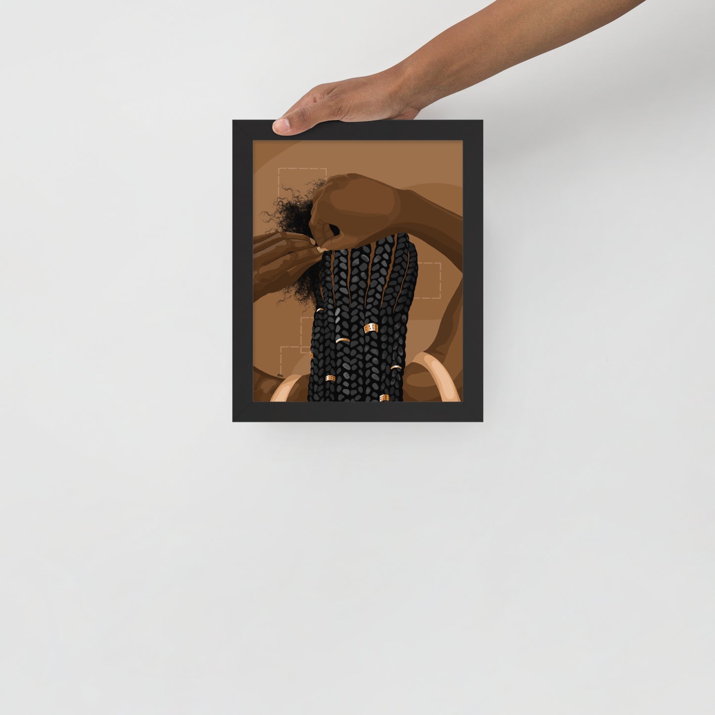 “Category is Hair” Framed Print
