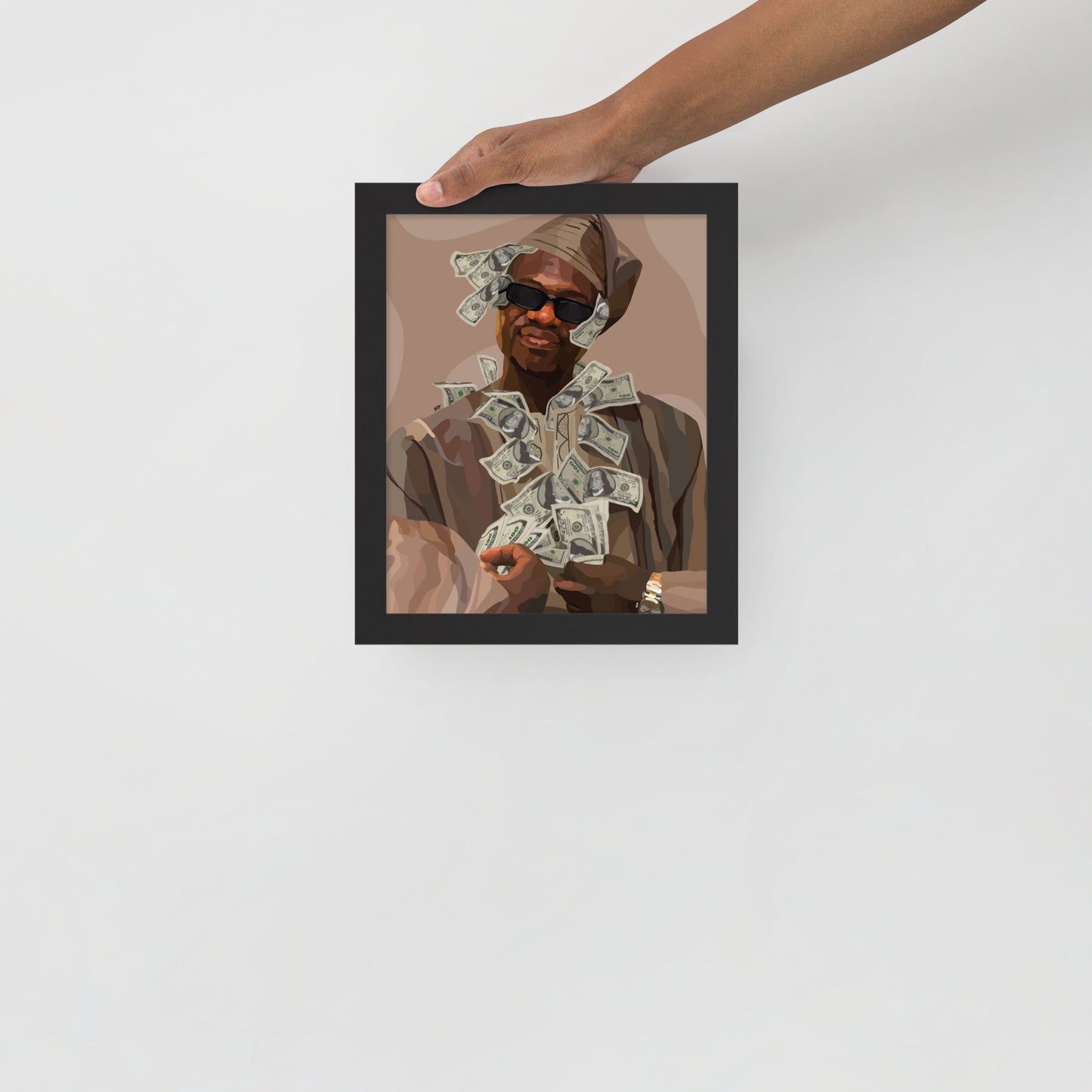 ”Mr Money” Framed print