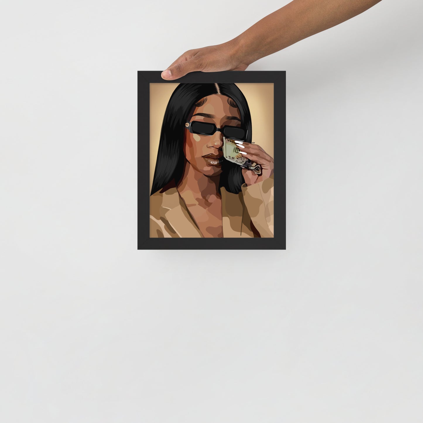 “Money Tears” Framed Print