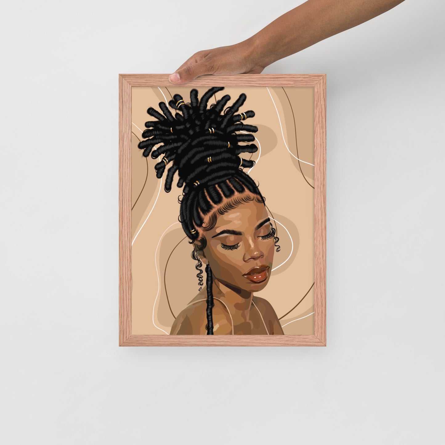 “Loc’d” Framed Print