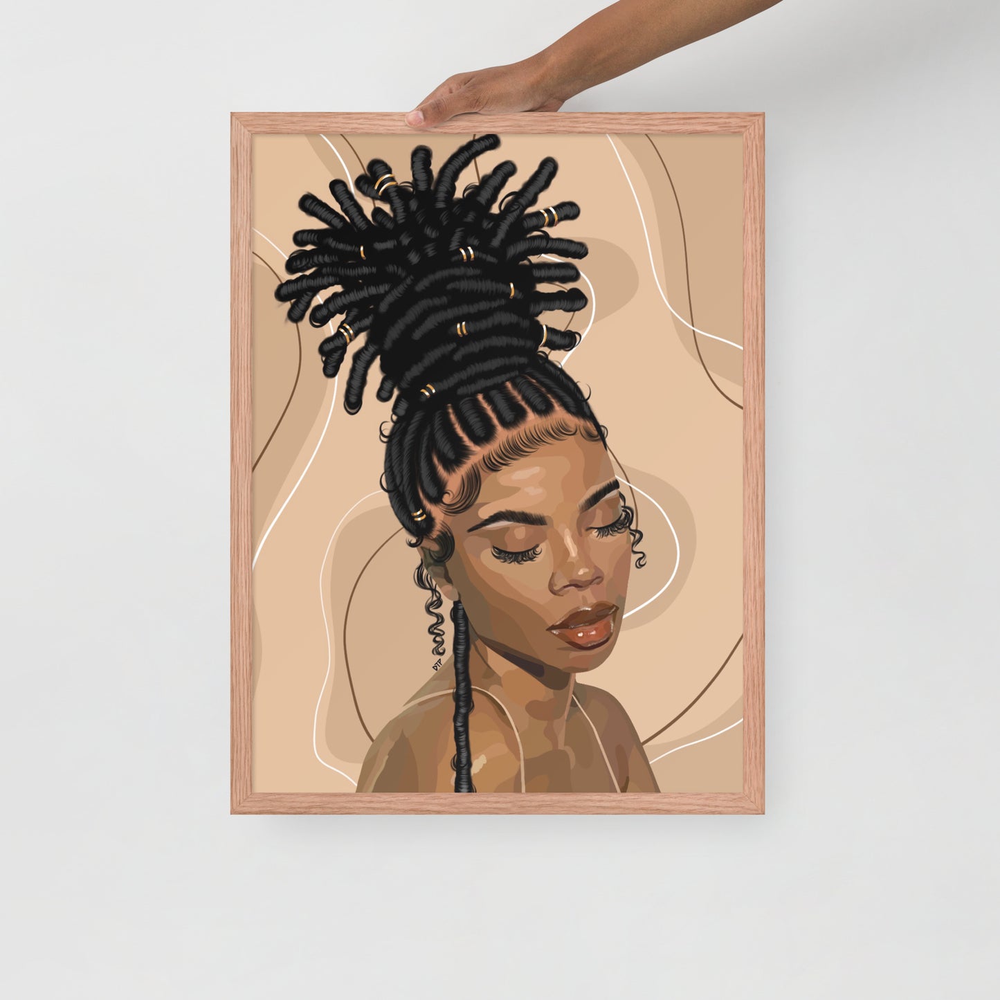 “Loc’d” Framed Print