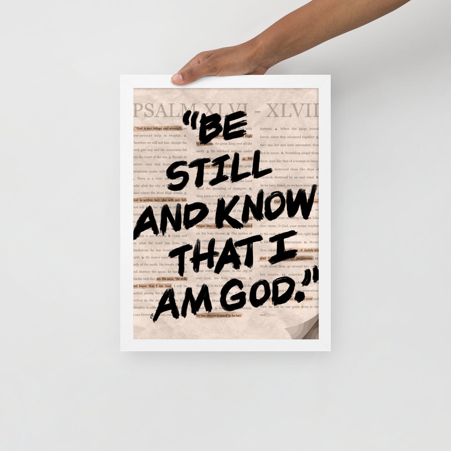 “Psalms 46” Framed Print