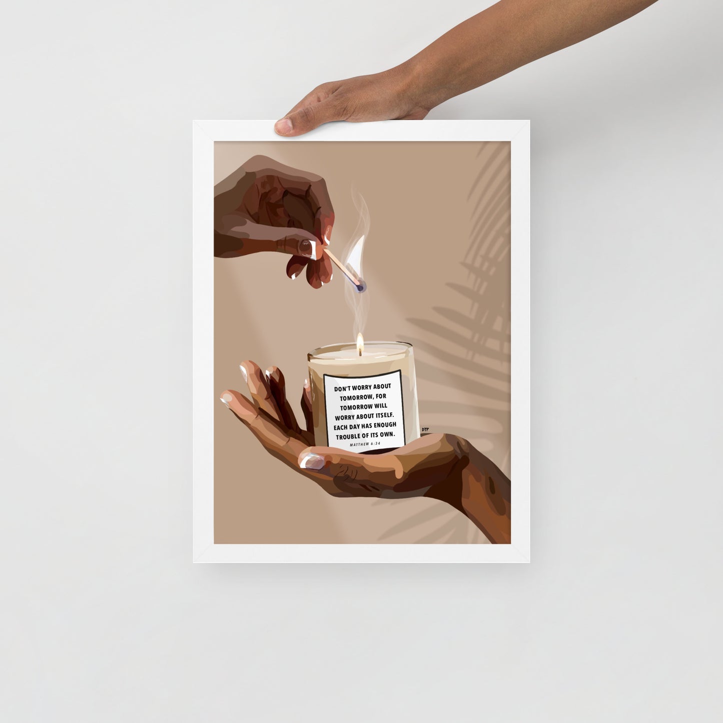 “Don’t Worry” Framed Print