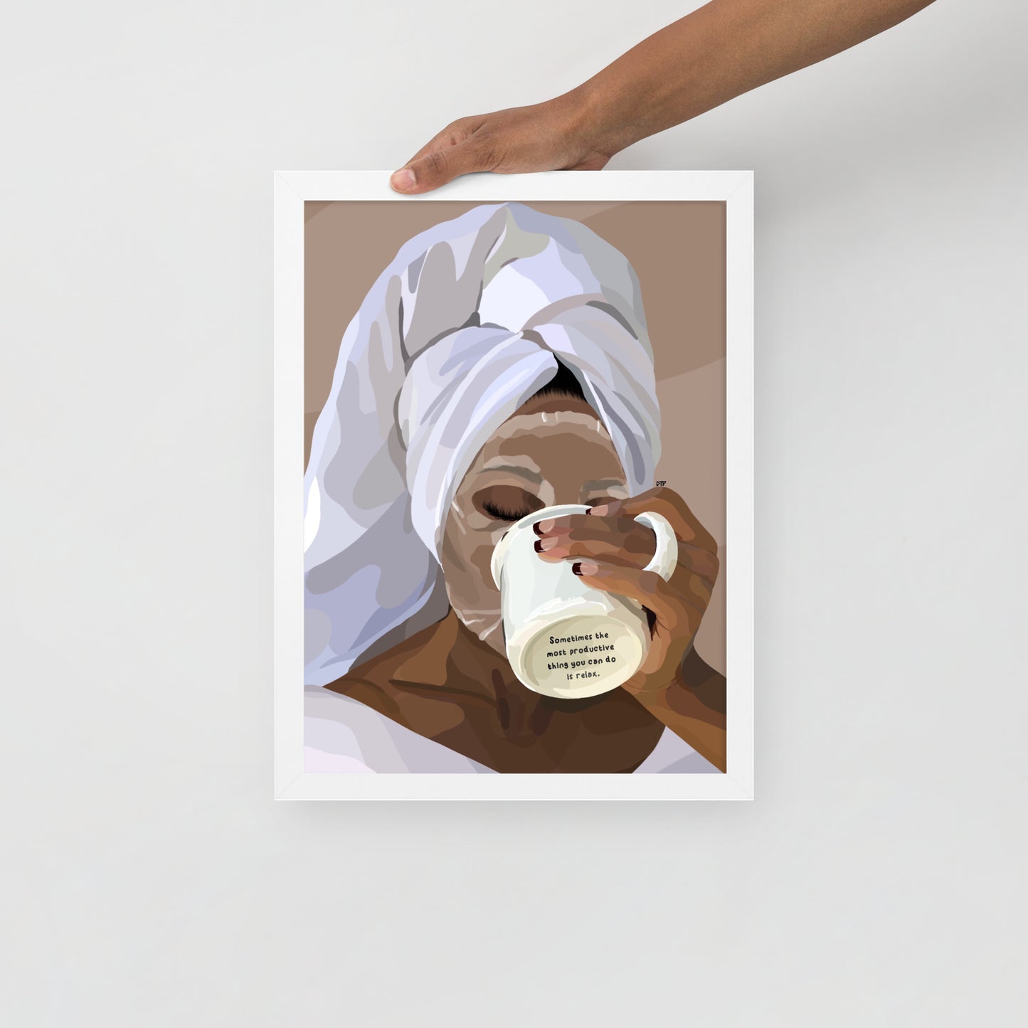 “Please Relax” Framed Print