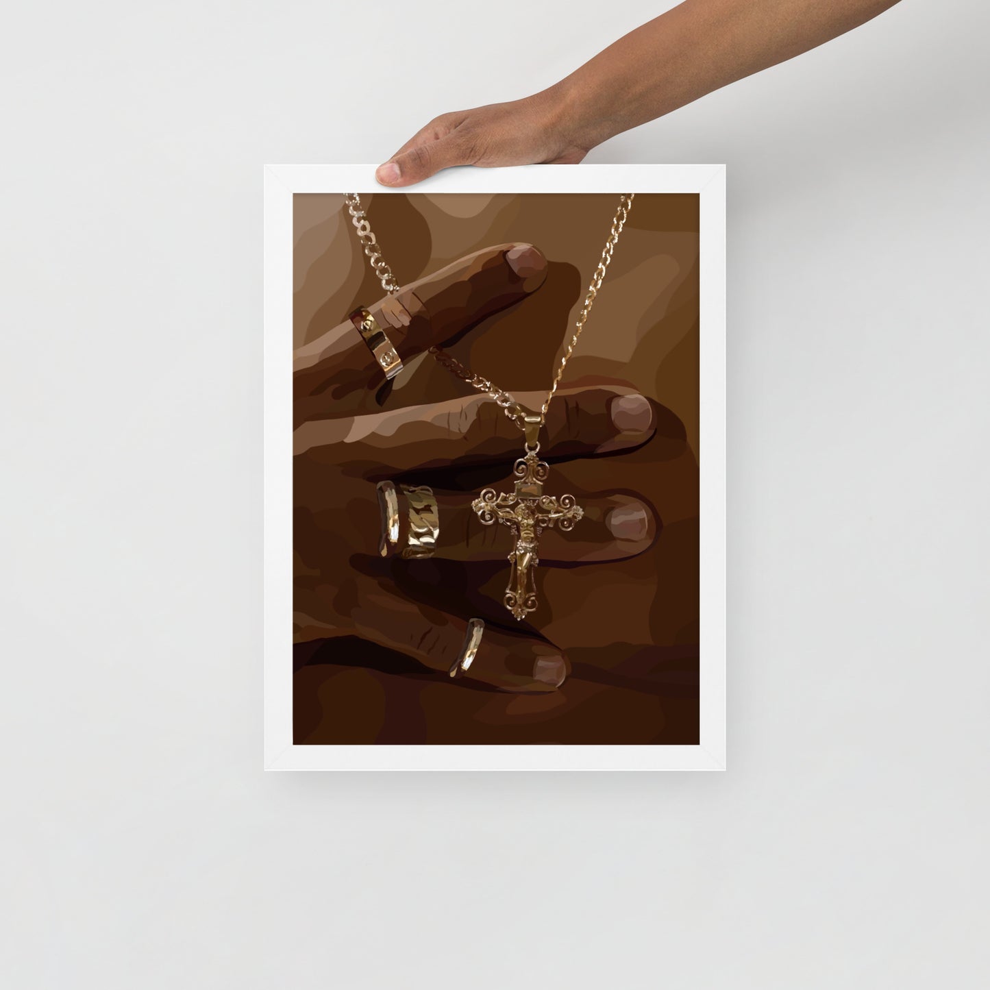 “Luke 9:23” Framed Print