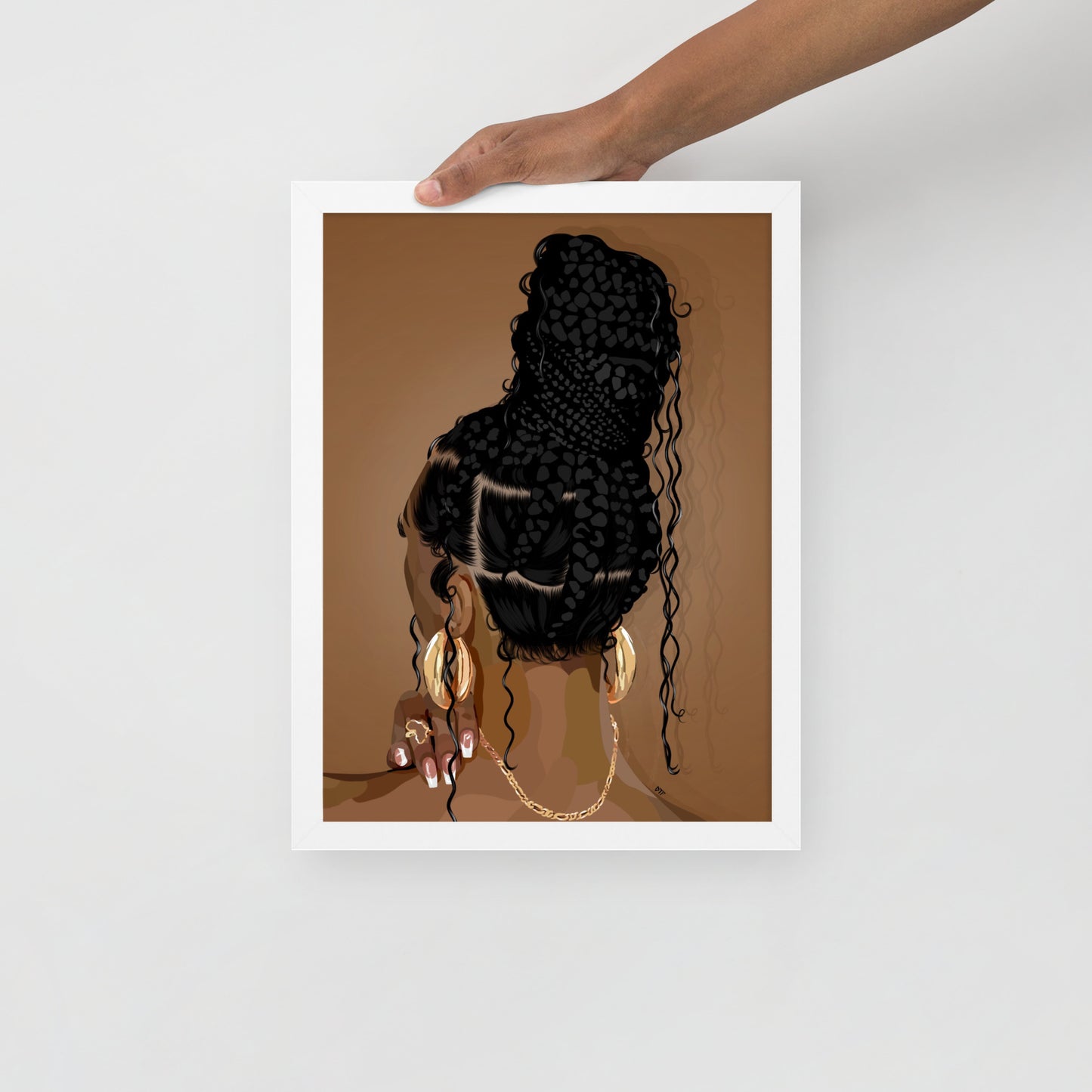 “Boho Braids” Framed Print
