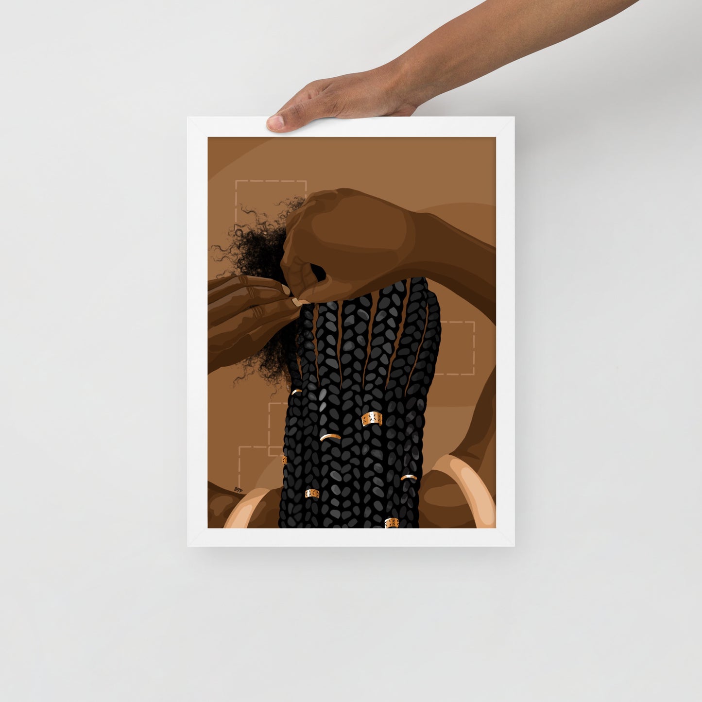 “Category is Hair” Framed Print