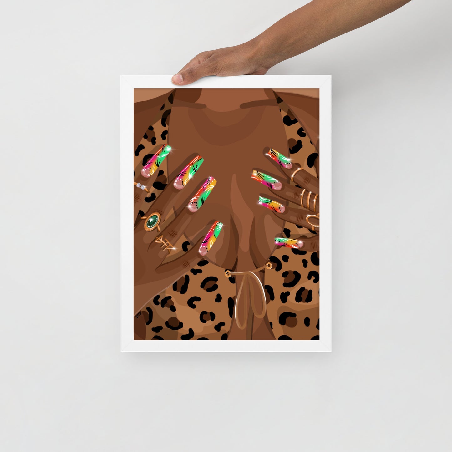 “Nailz” Framed Print