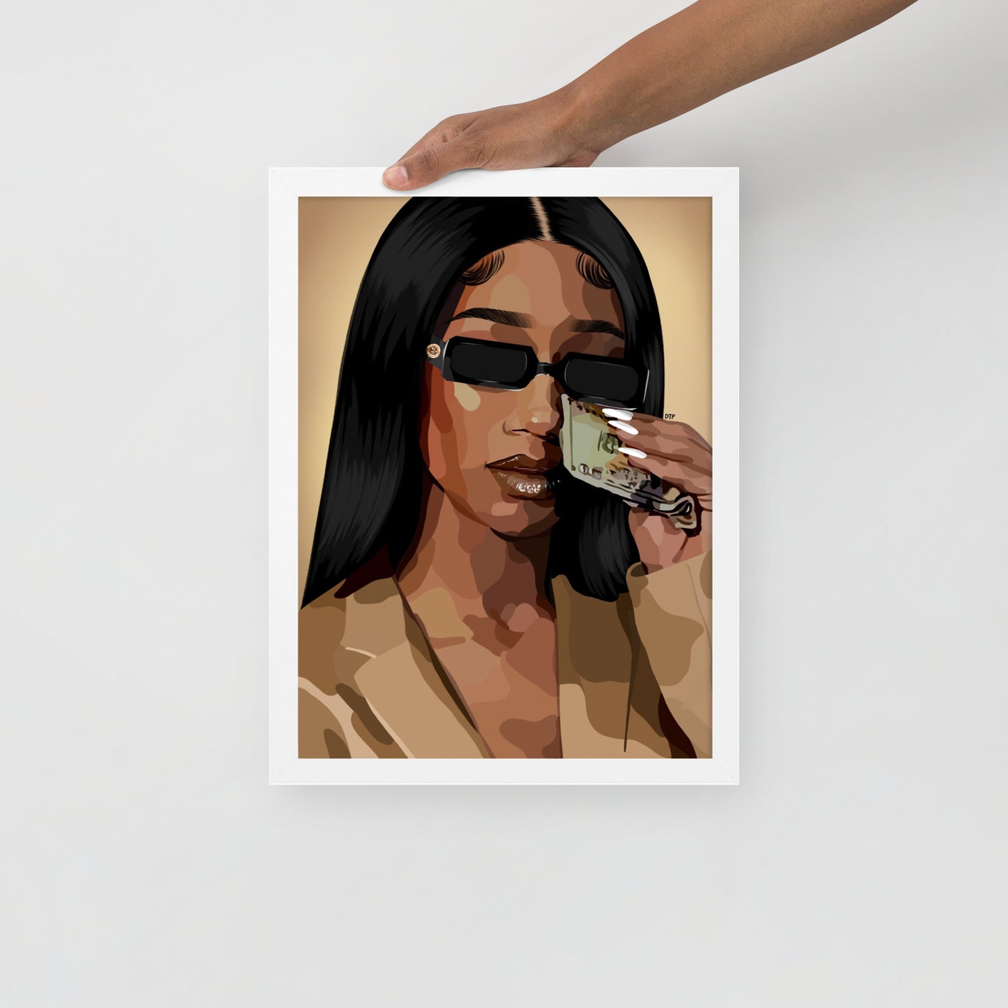 “Money Tears” Framed Print