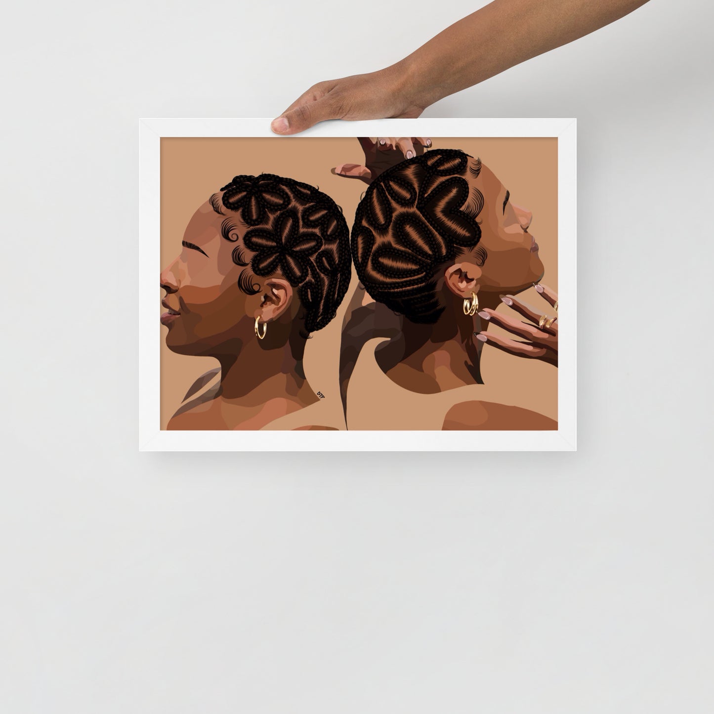 “Braided Baldies” Framed Print
