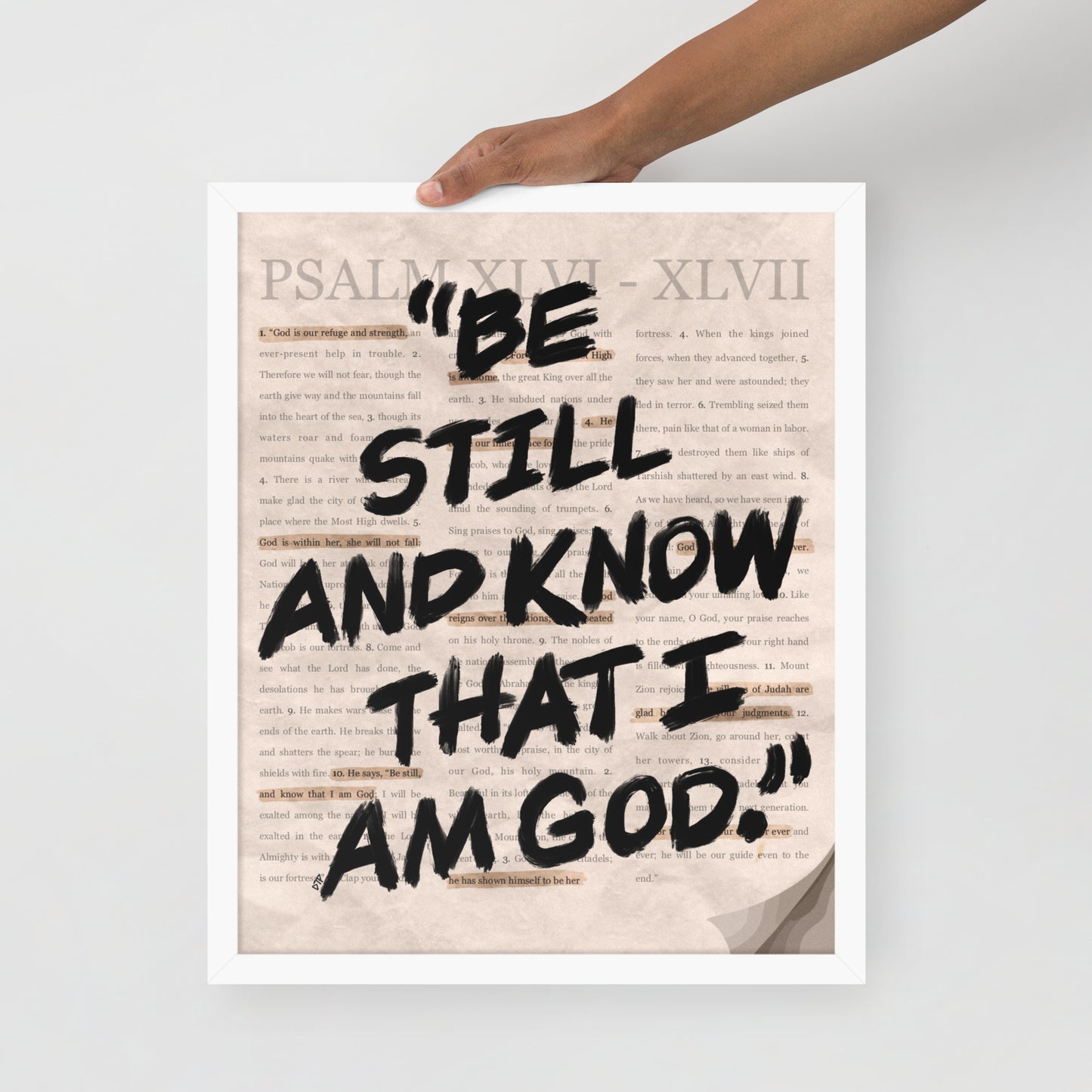 “Psalms 46” Framed Print
