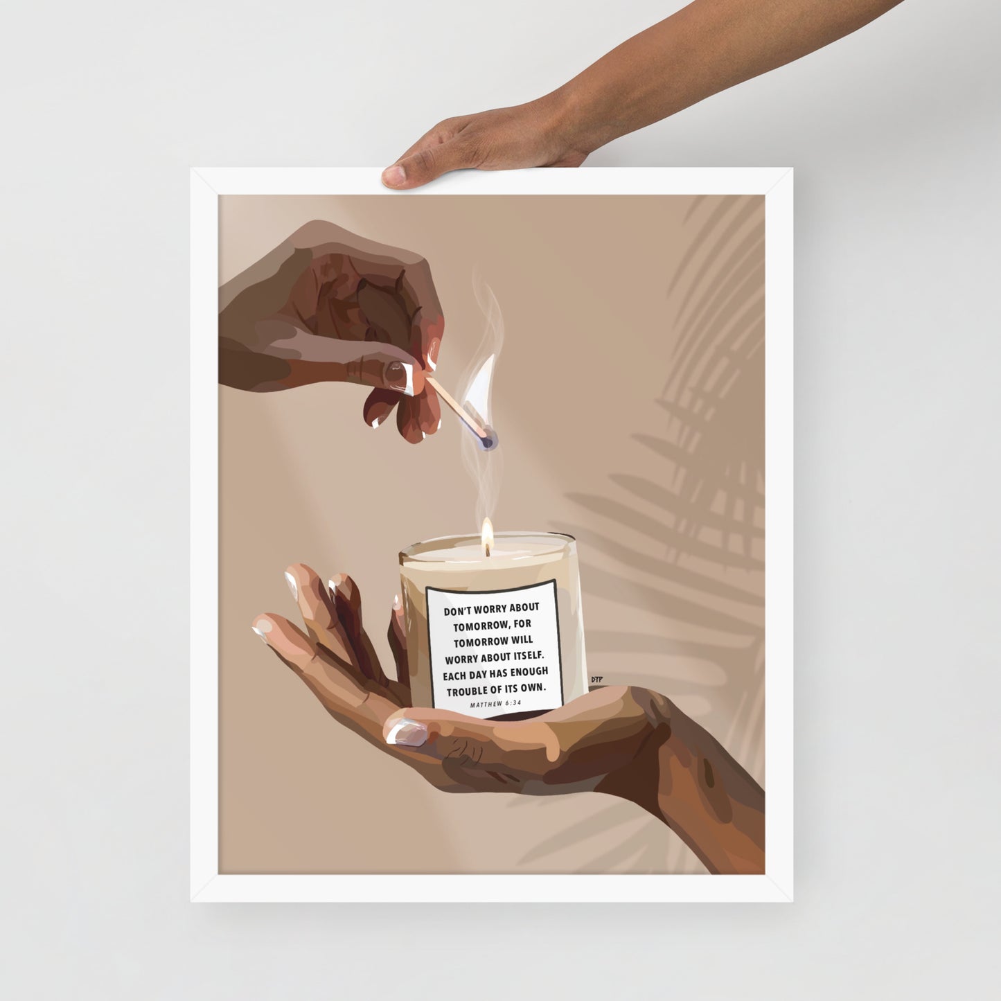 “Don’t Worry” Framed Print