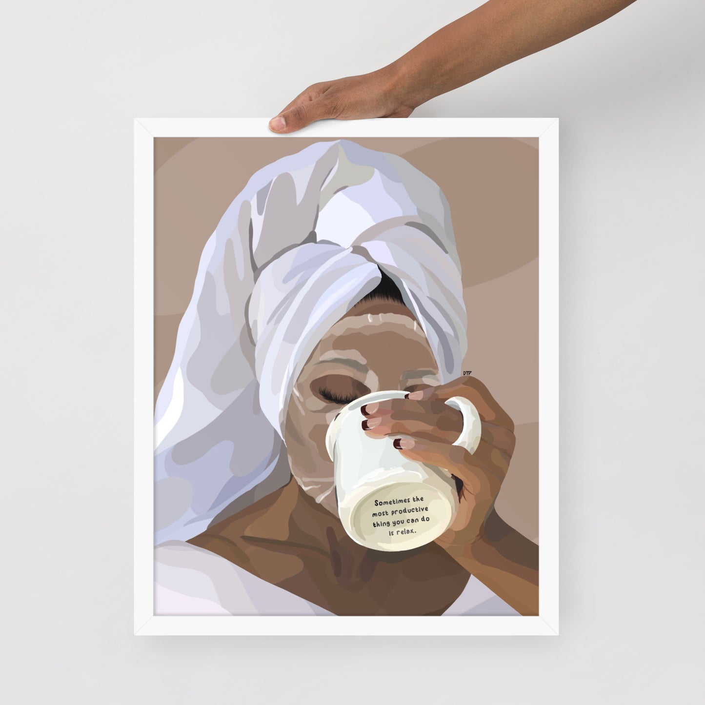 “Please Relax” Framed Print