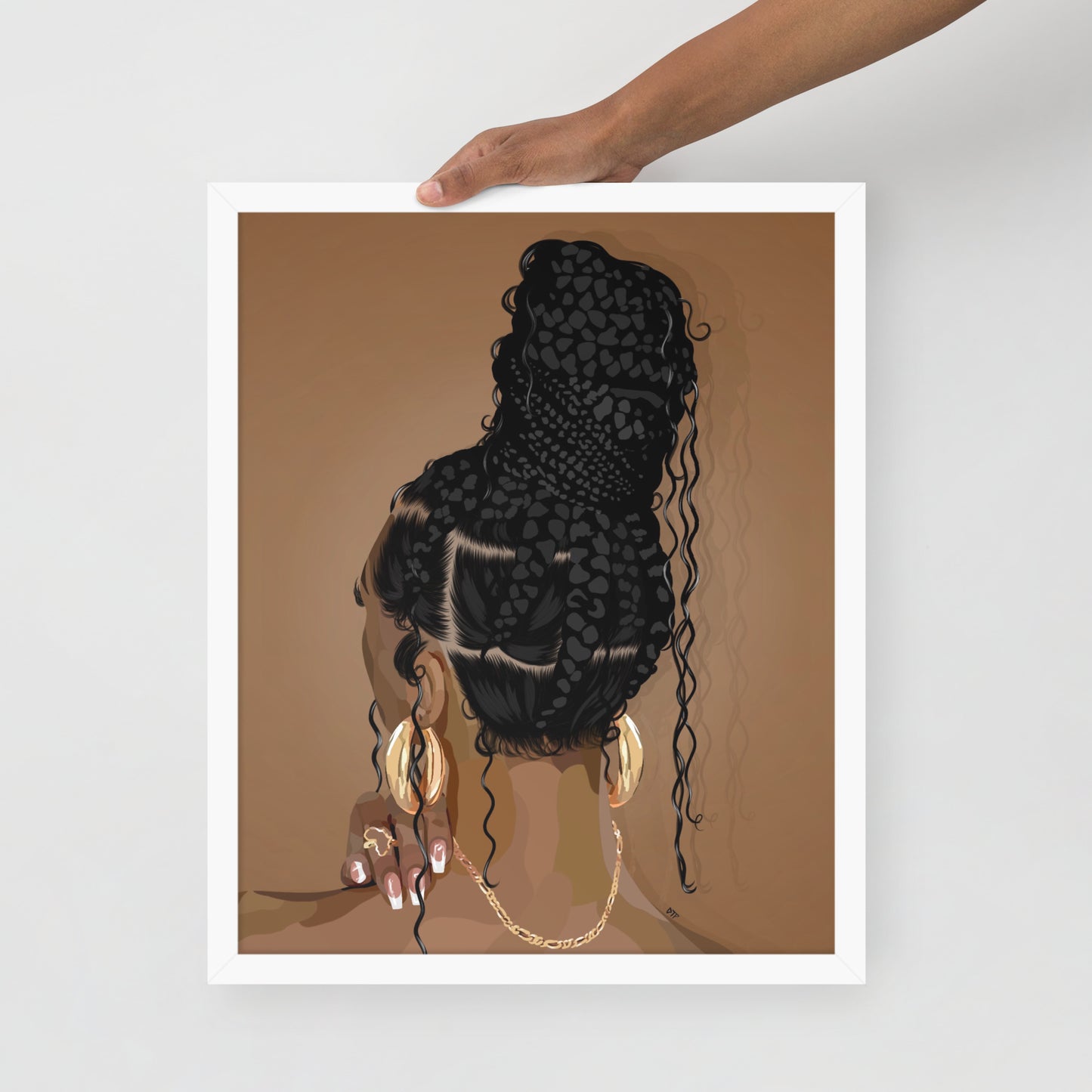“Boho Braids” Framed Print