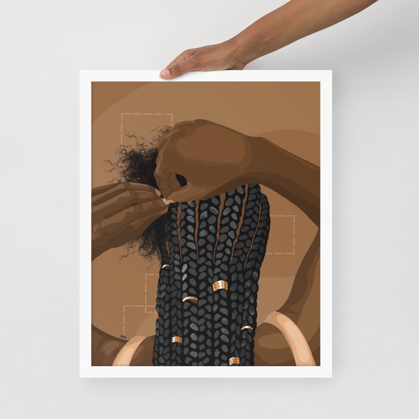 “Category is Hair” Framed Print