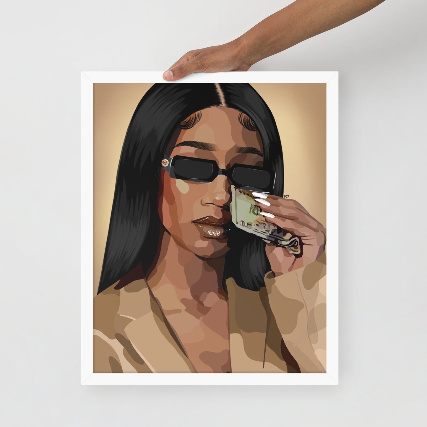 “Money Tears” Framed Print
