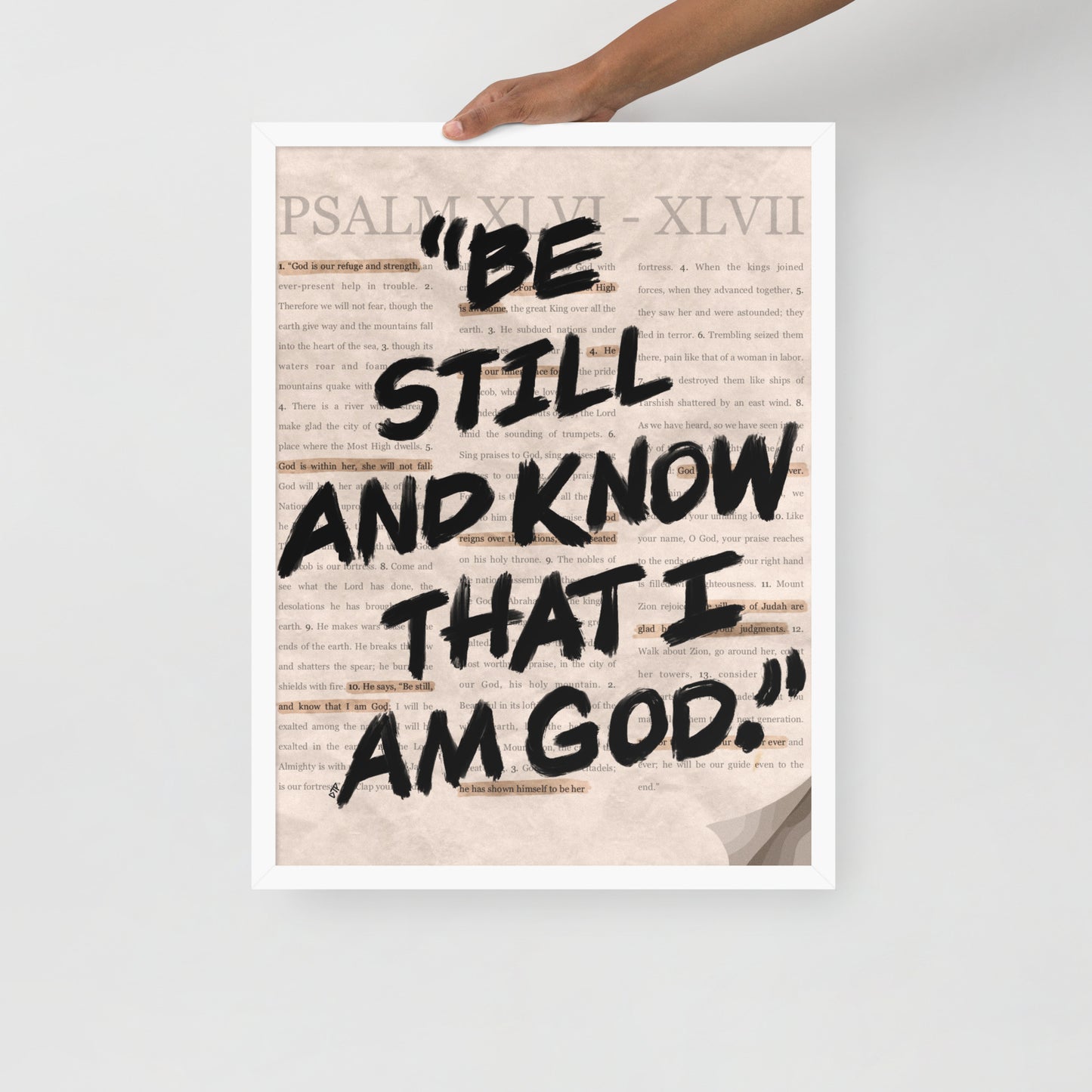 “Psalms 46” Framed Print