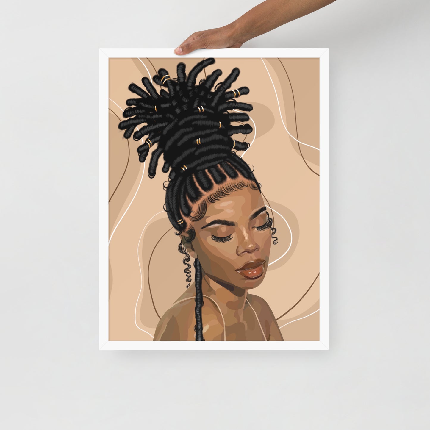 “Loc’d” Framed Print