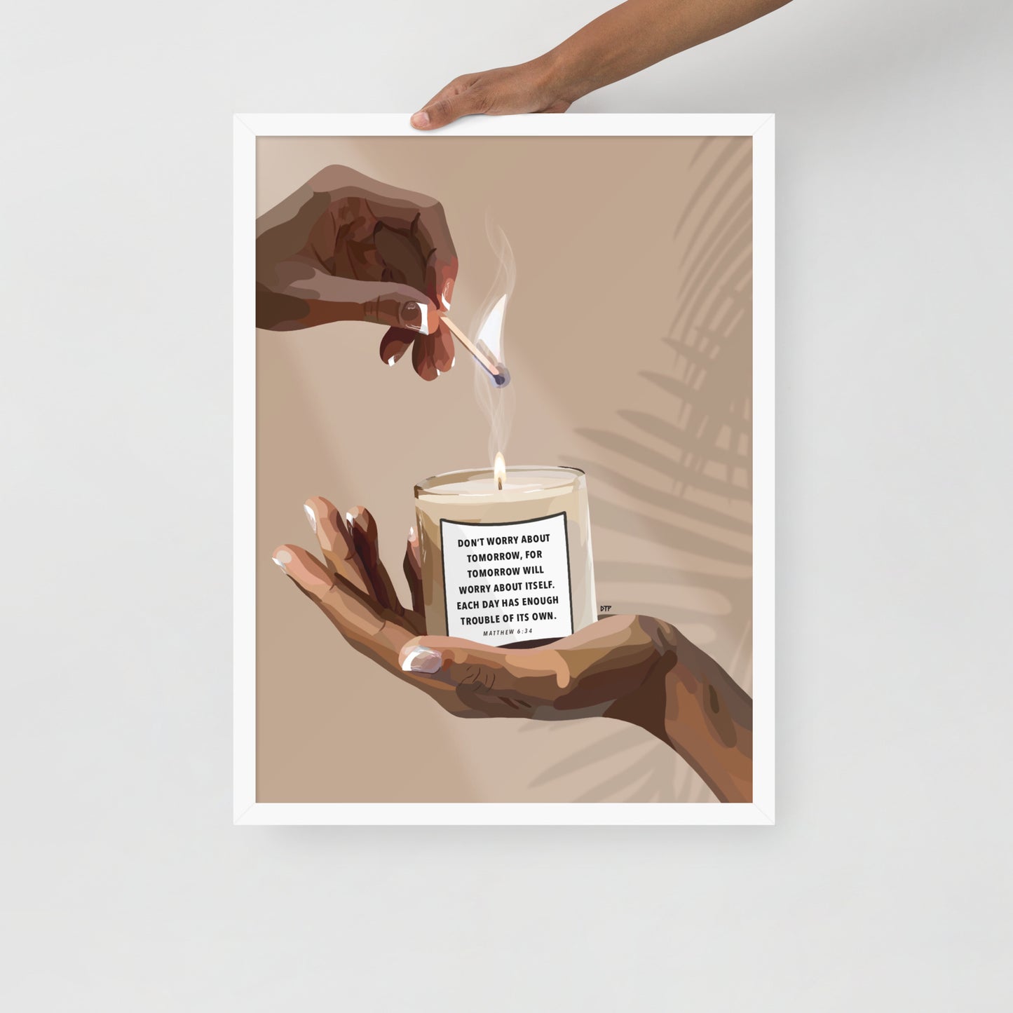 “Don’t Worry” Framed Print